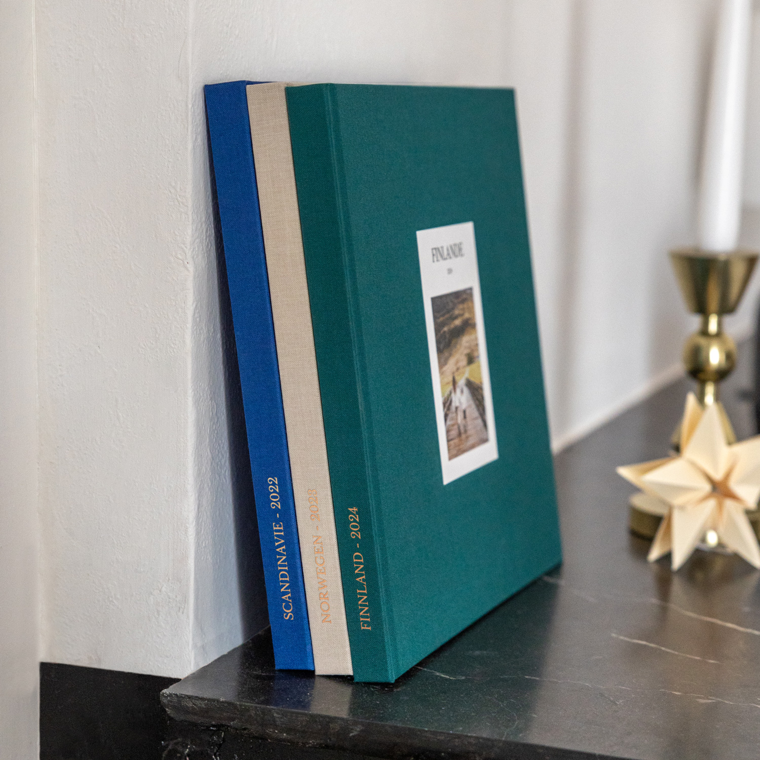 Fotobuch mit Stoffeinband Fotoprägung