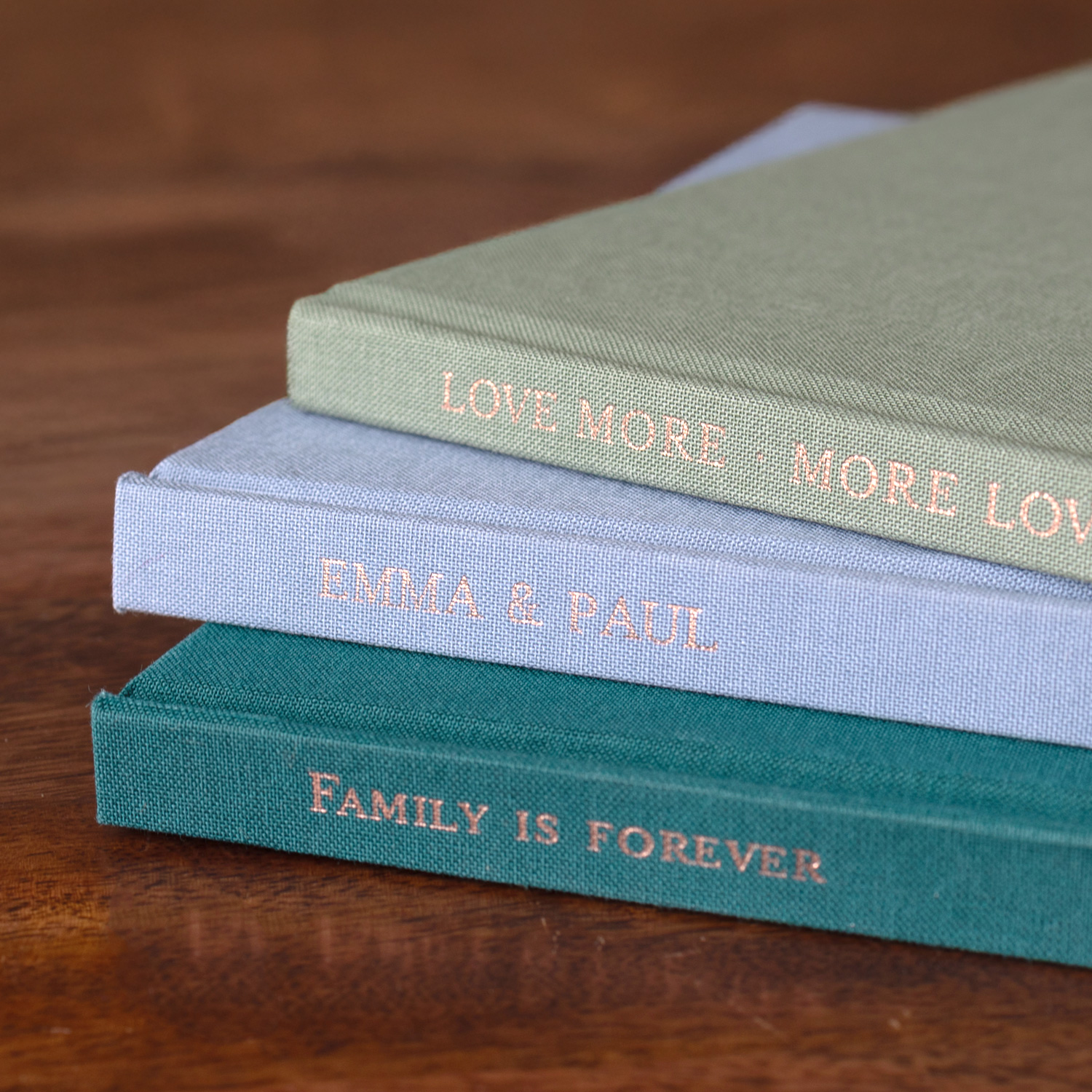 Fotobuch mit Stoffeinband Fotoprägung