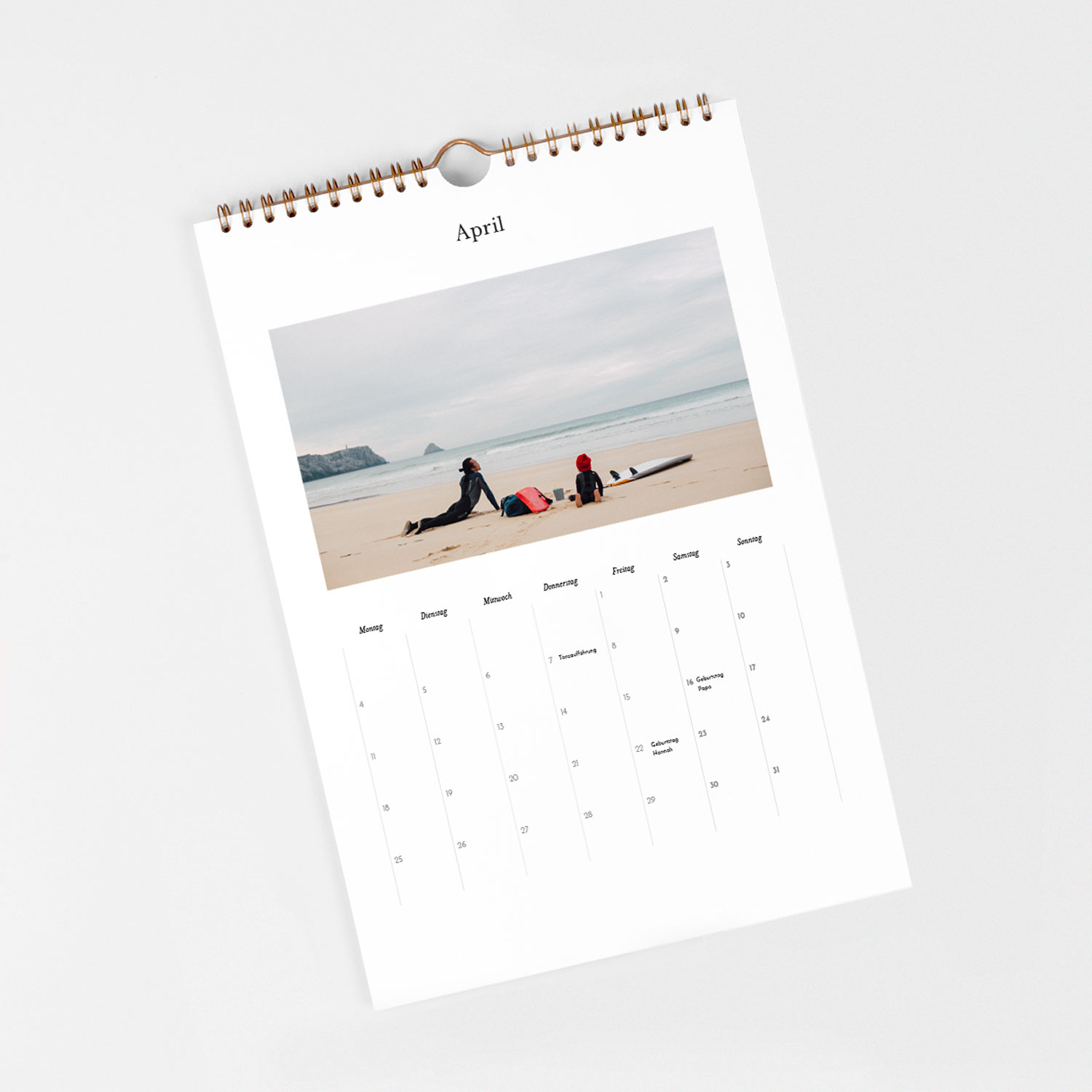 Wandkalender personalisierbare Felder Kostbare Momente