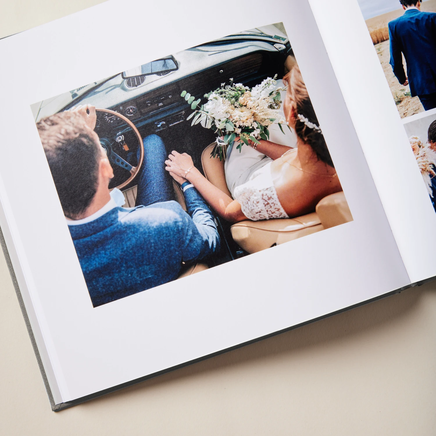 Fotobuch mit Stoffeinband Fotoprägung