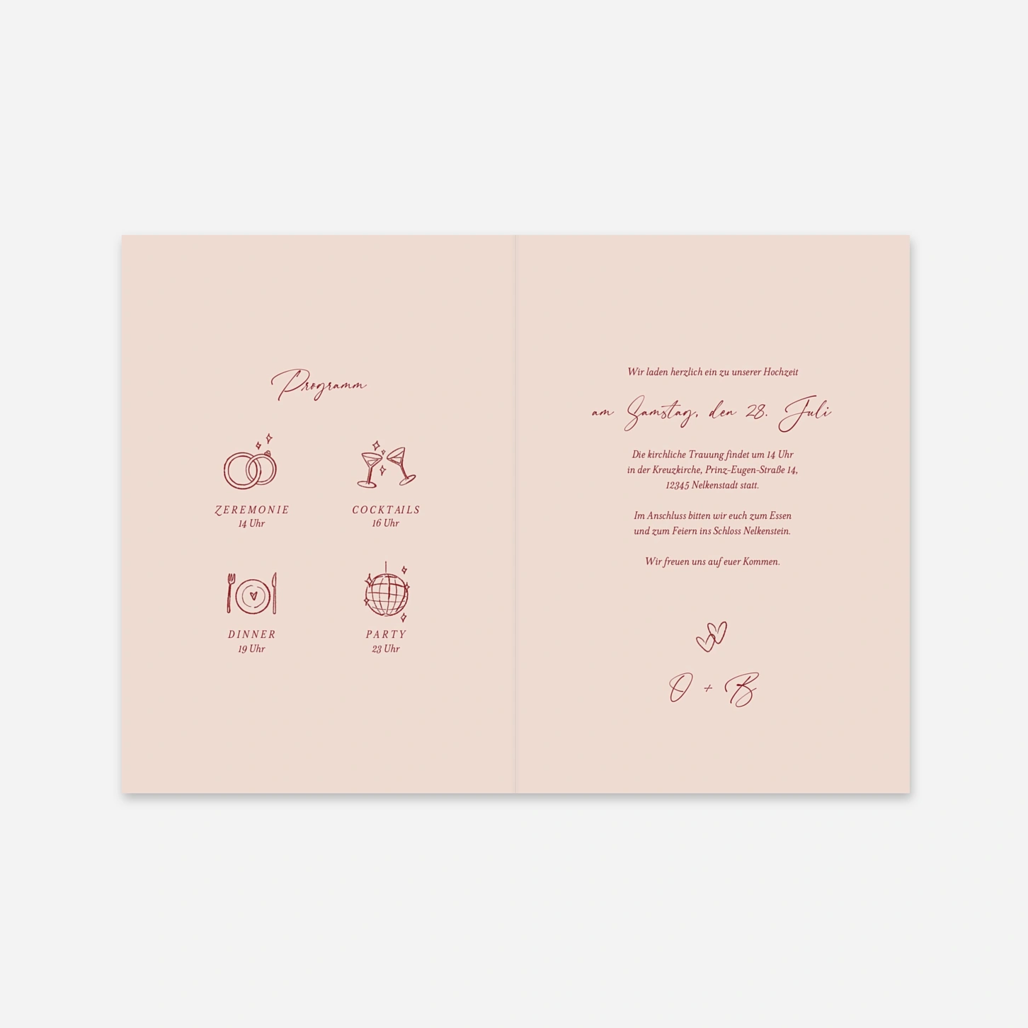 Hochzeitseinladung An deiner Seite