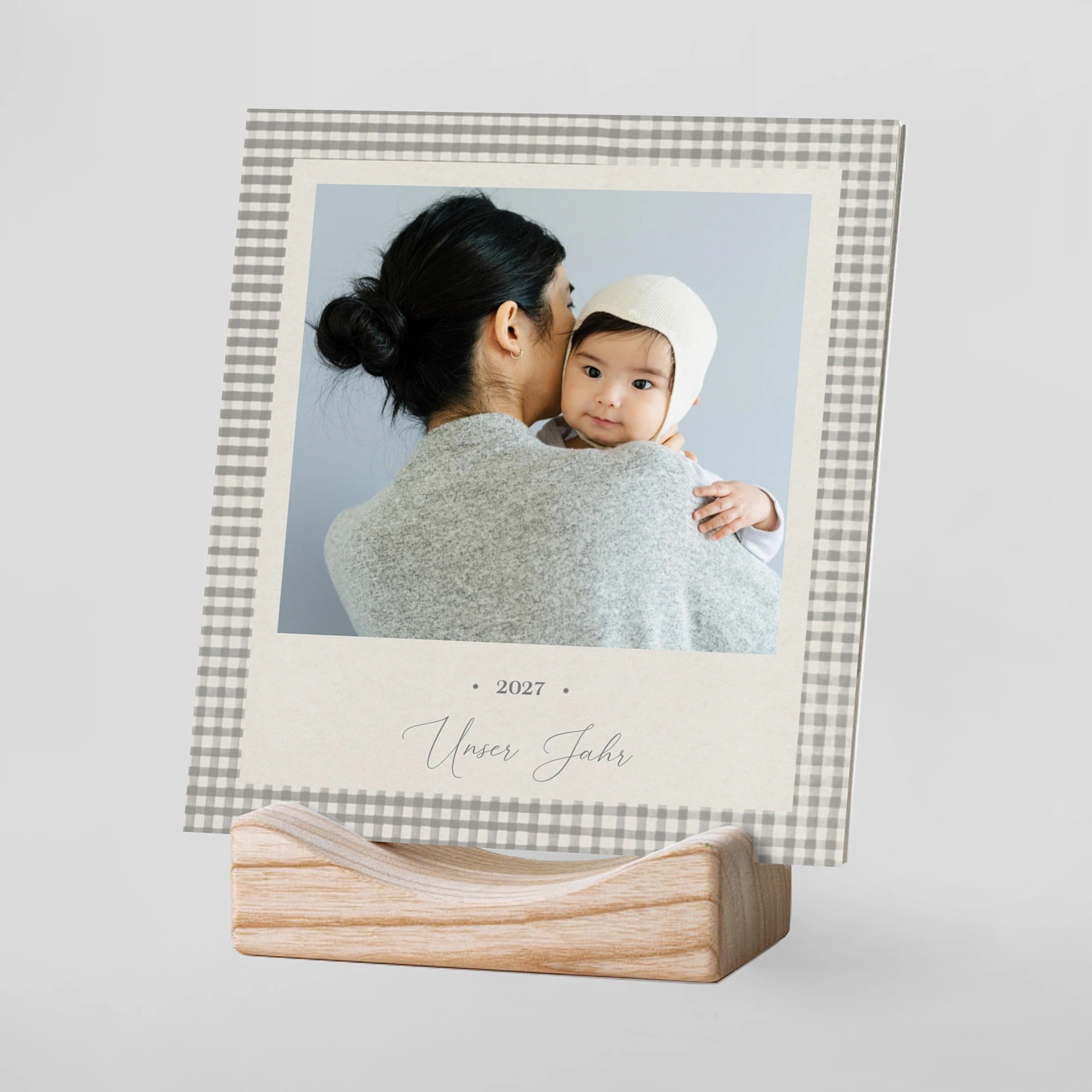 Tischkalender mit Holzfuß Alltagsglück