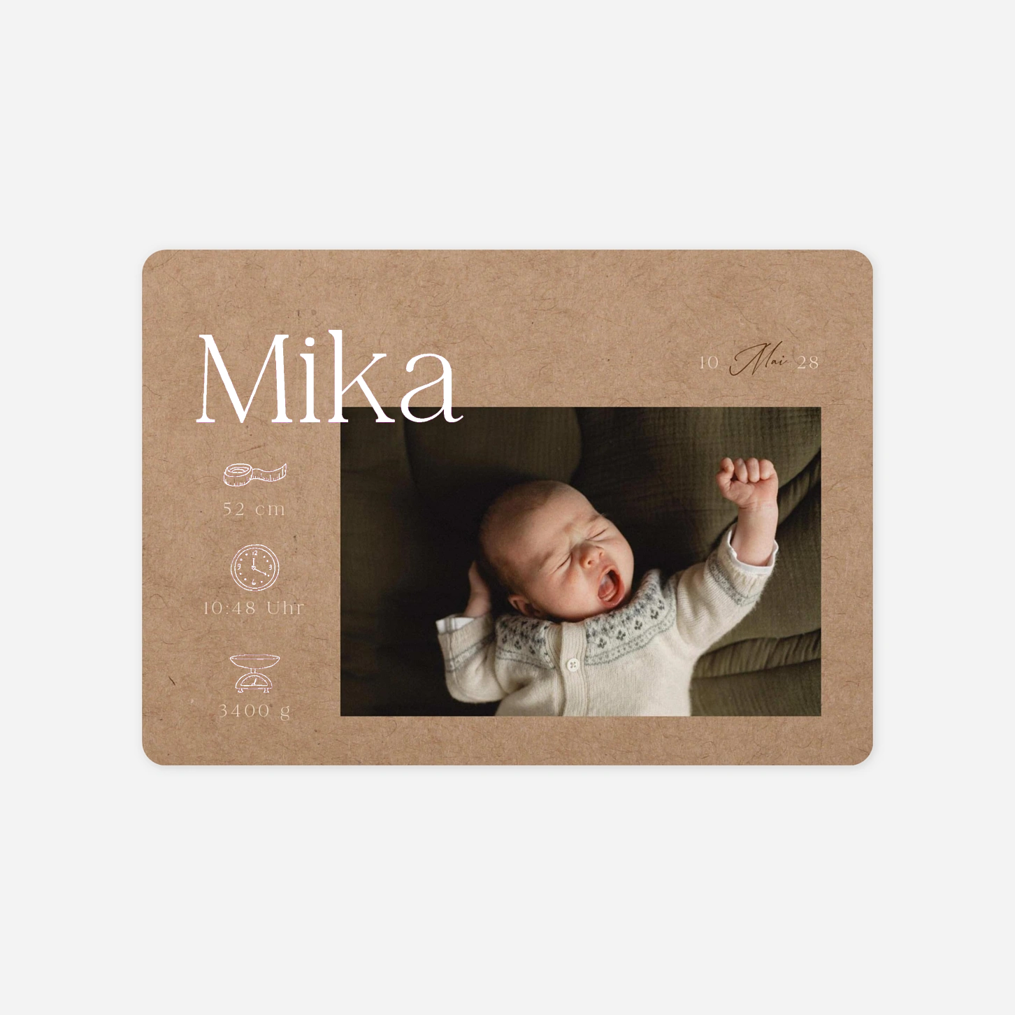 Geburtskarte Kleiner Zauber