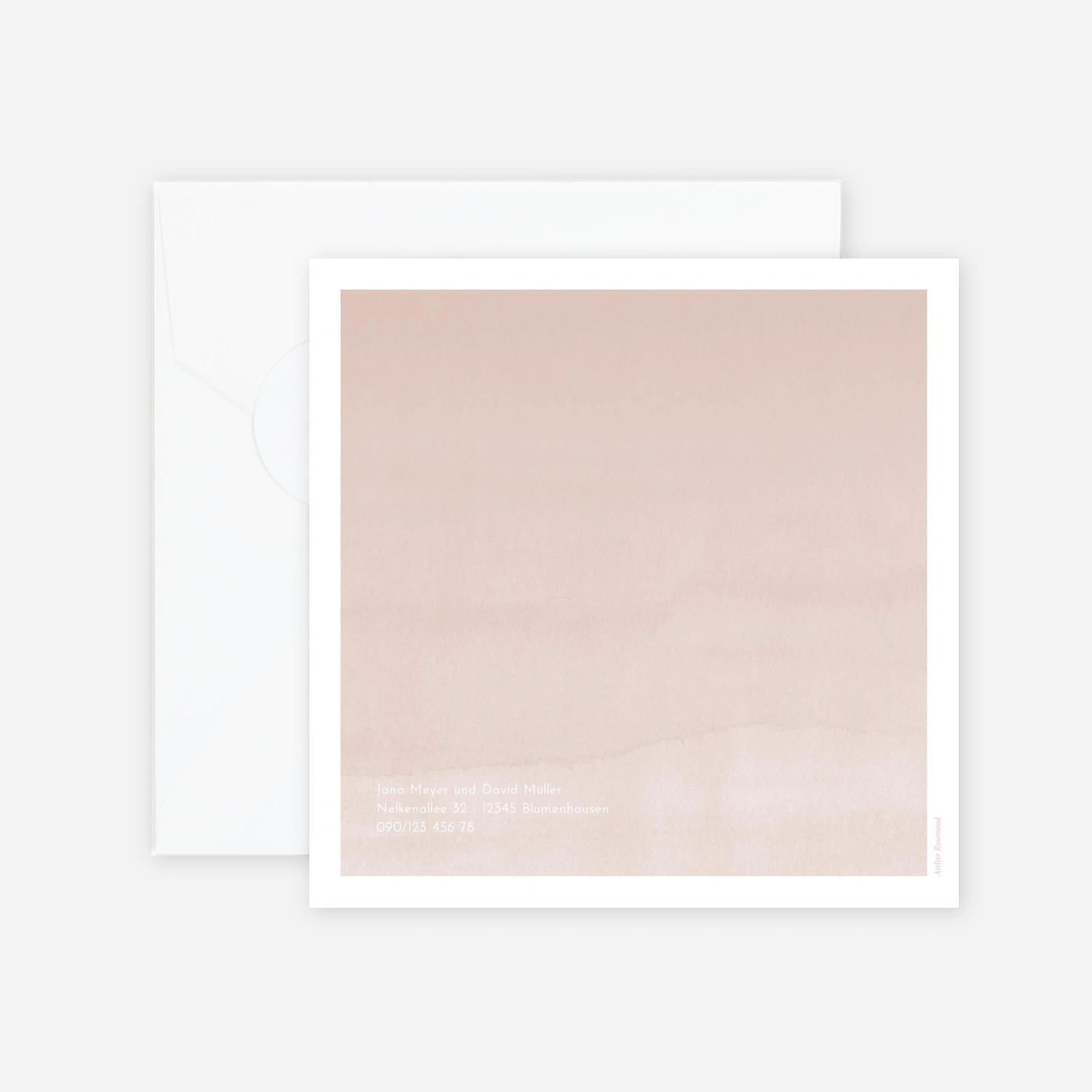 Hochzeitseinladung Aquarell