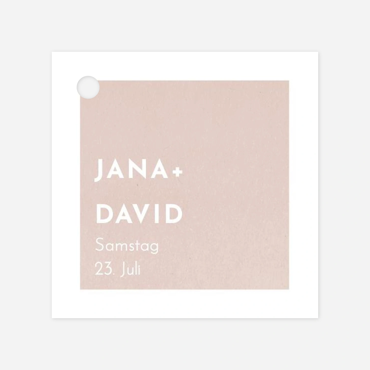 Anhänger zur Hochzeit Aquarell