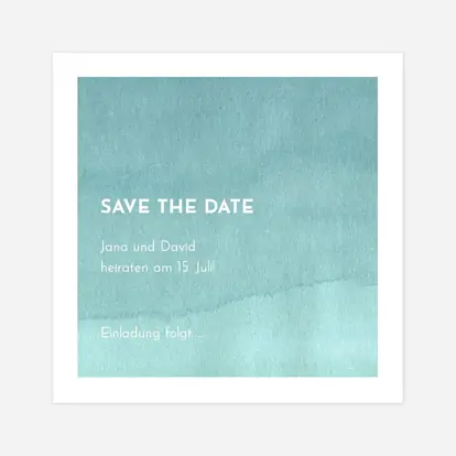 Save the Date Aquarell