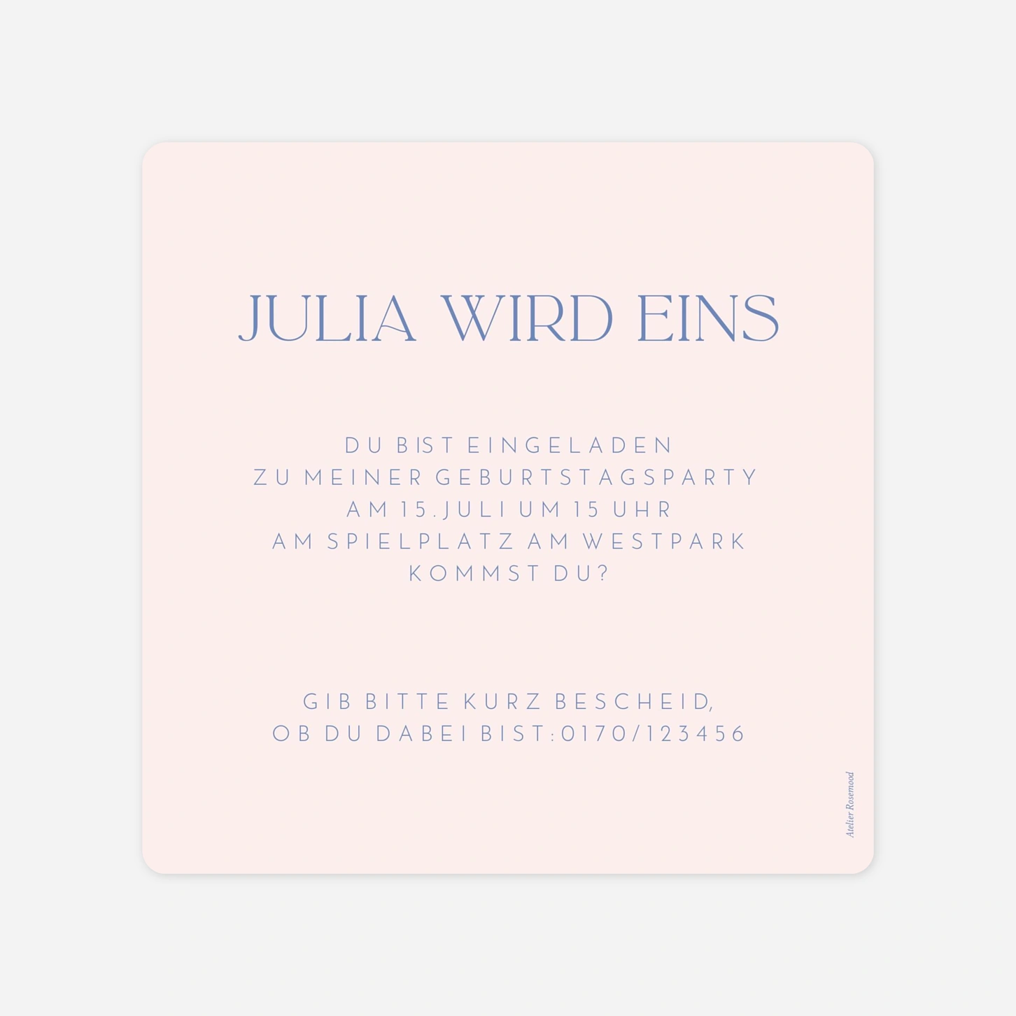 Kindergeburtstagseinladung Bunte Feier