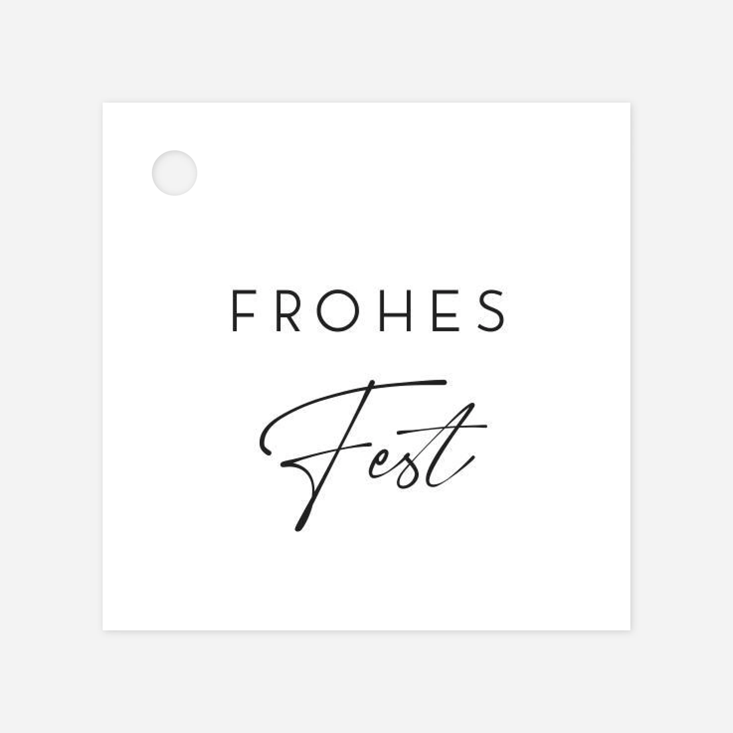 Geschenkeanhänger Besinnliche Grüße