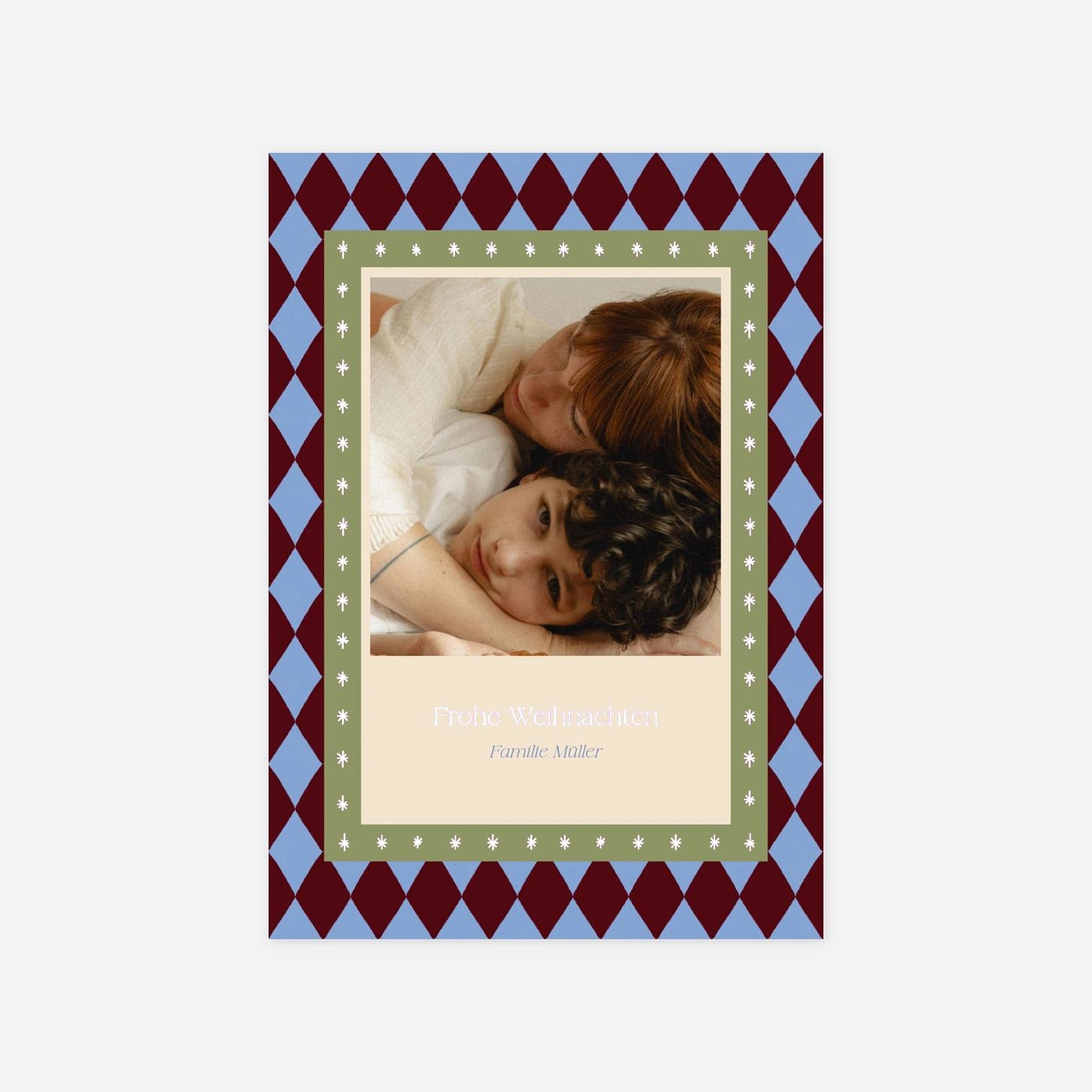 Weihnachtskarte Bunte Feiertage