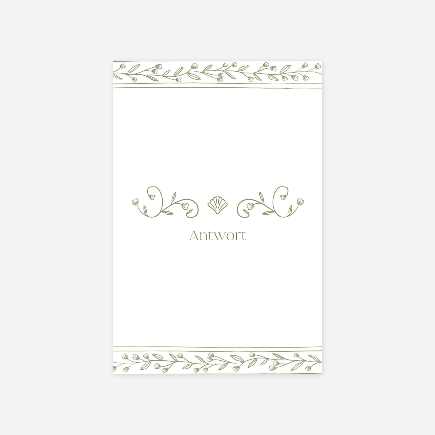 Antwortkarte Hochzeit Botanischer Garten