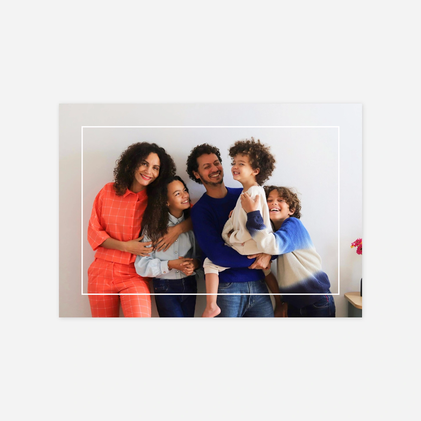 Weihnachtskarte Bilderrahmen lang