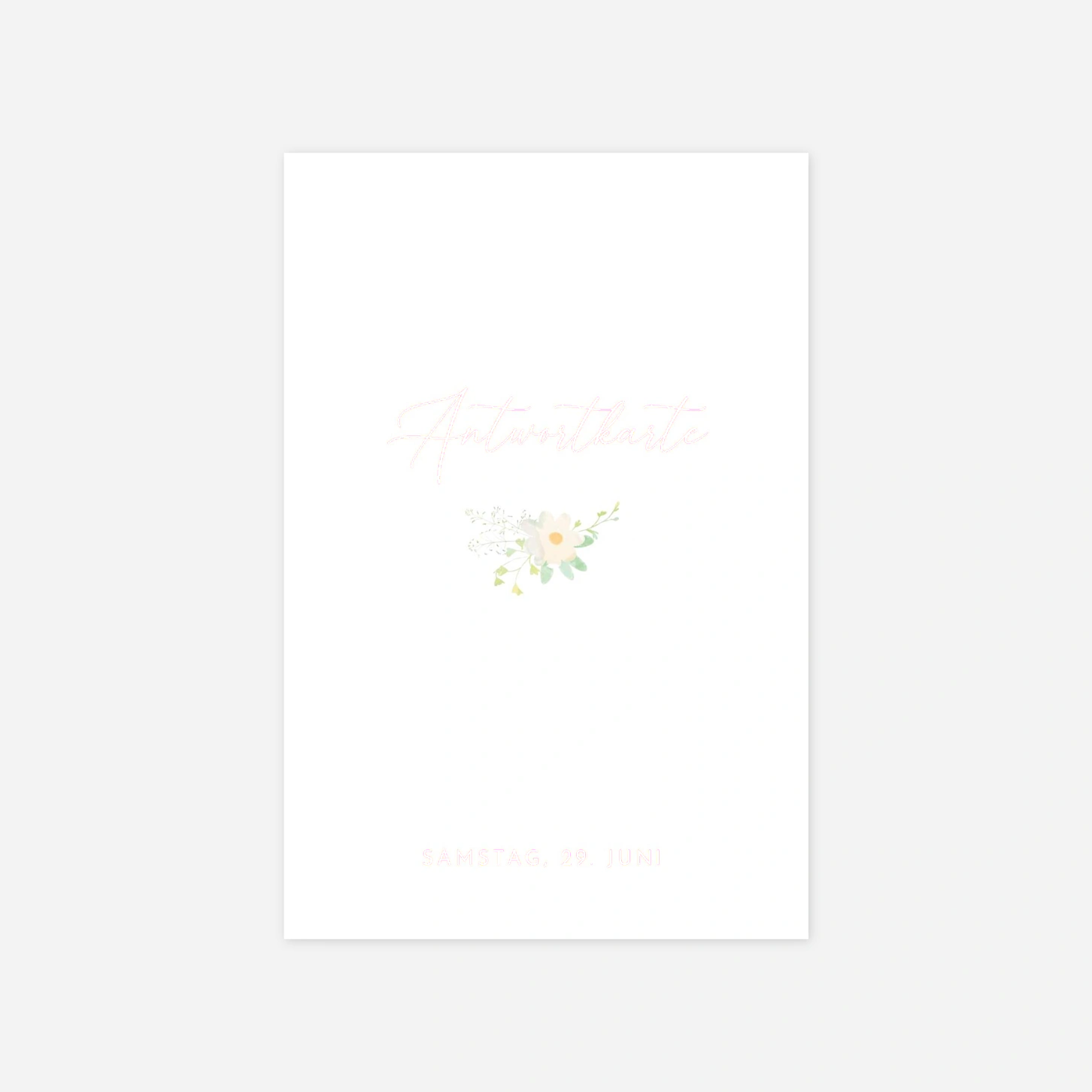 Antwortkarte Hochzeit Blumenkreis