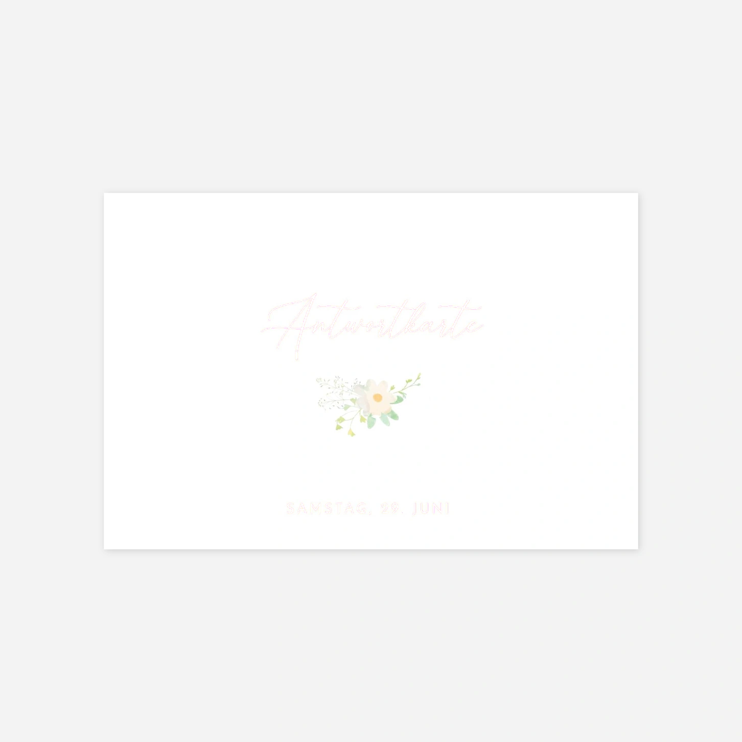 Antwortkarte Hochzeit Blumenkreis