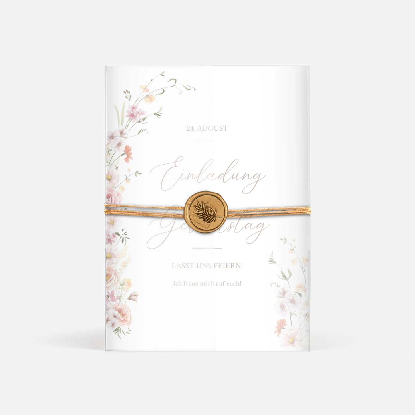 Geburtstagseinladung Blütenparadies