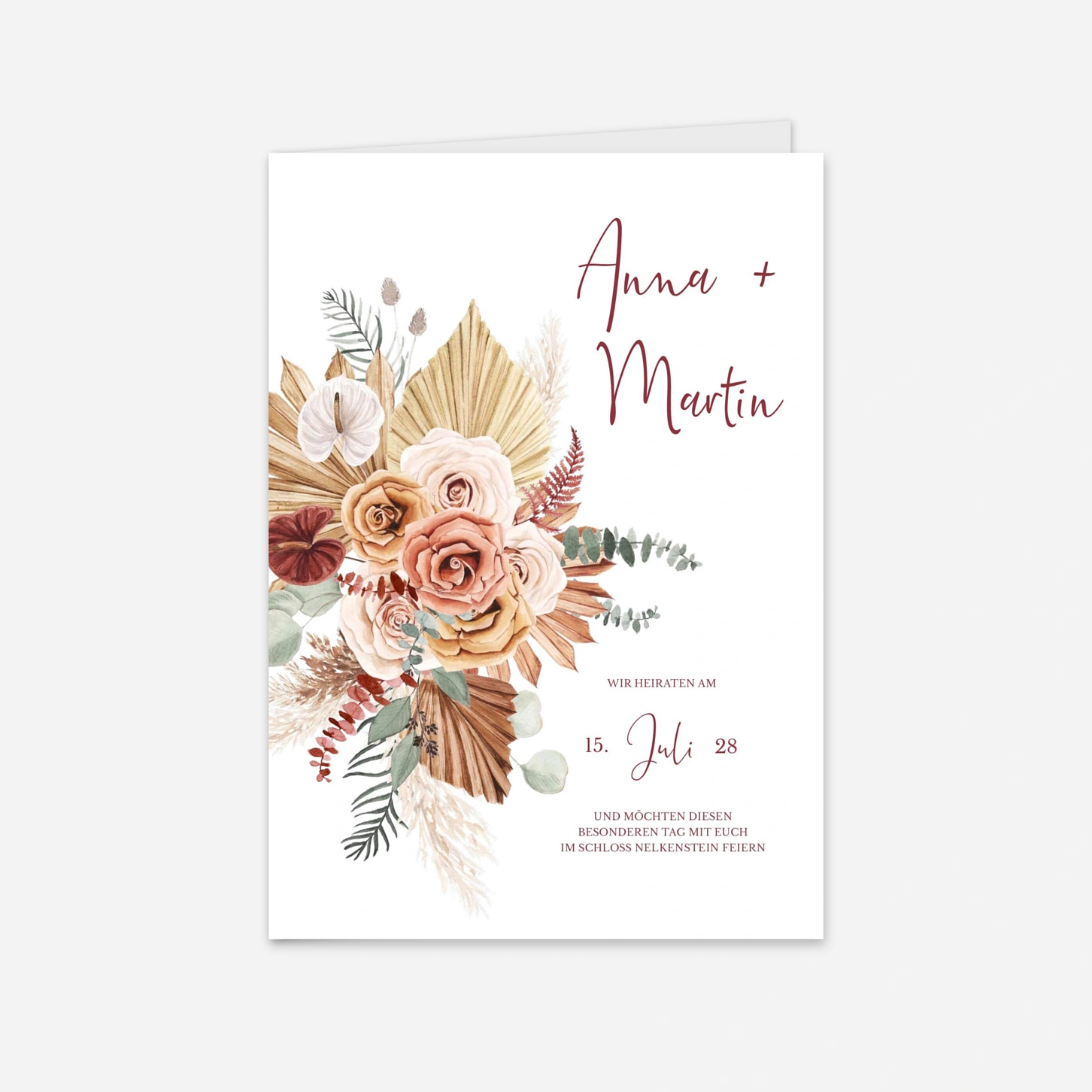 Hochzeitseinladung Blütenpoesie