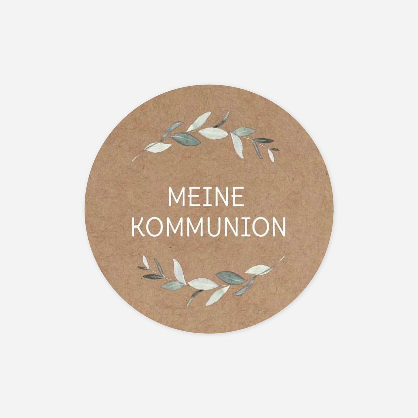 Aufkleber Kommunion Konfirmation Blätterwiege