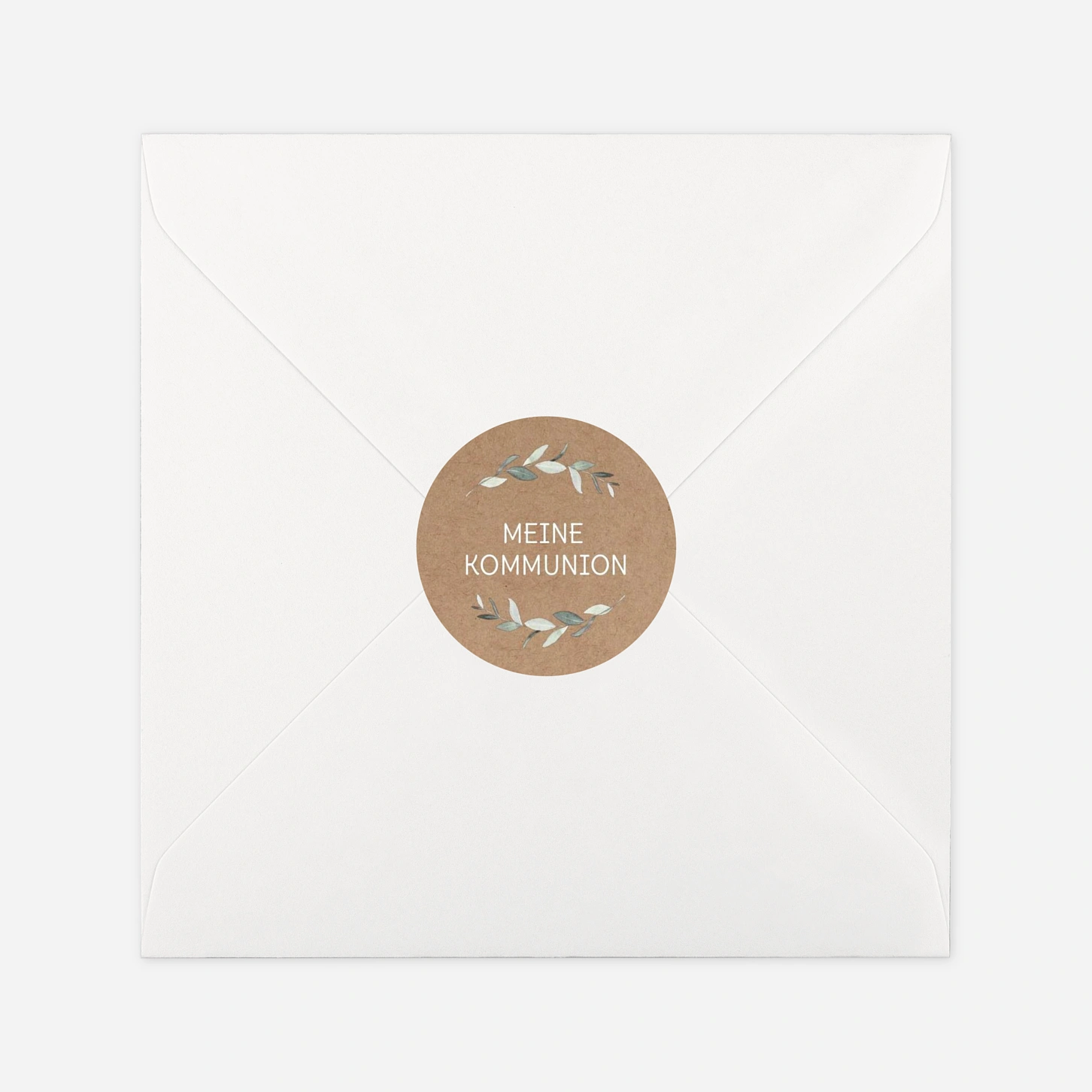 Aufkleber Kommunion Konfirmation Blätterwiege