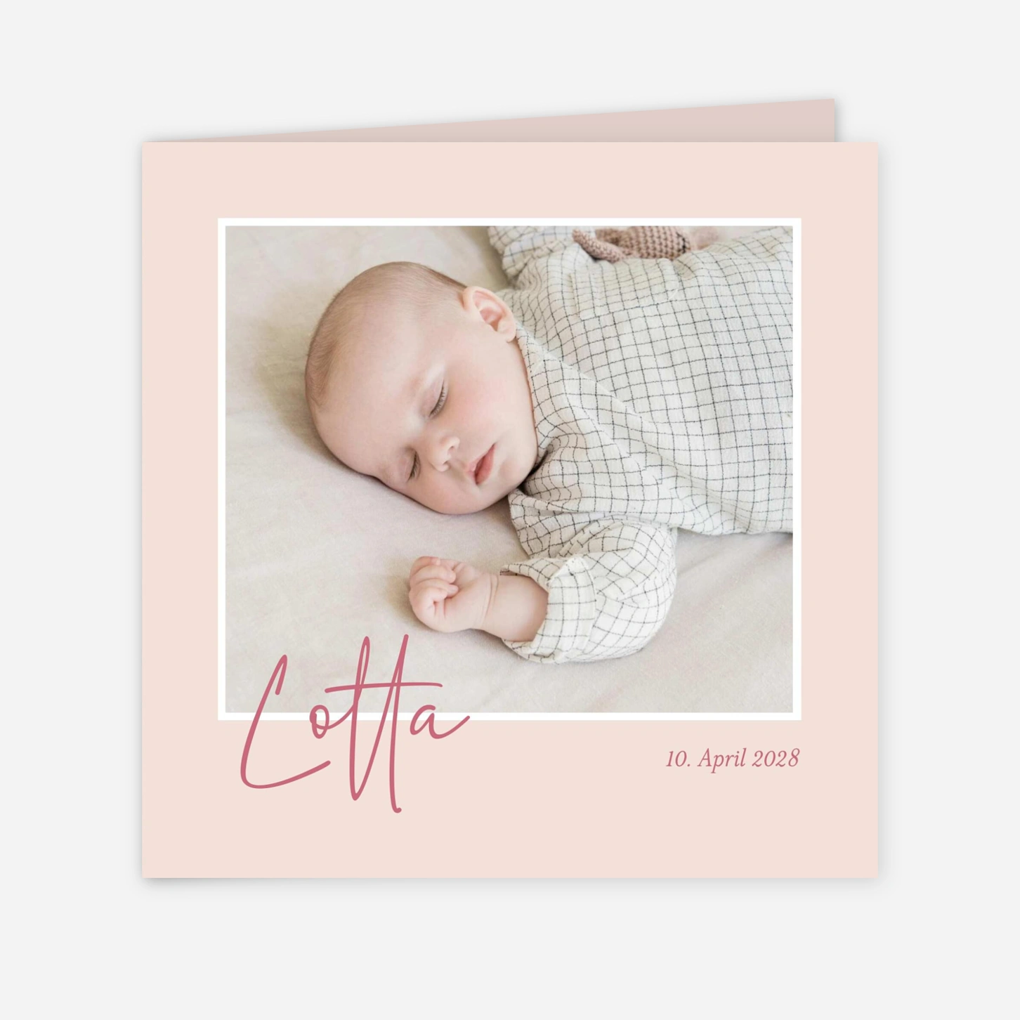 Geburtskarte Blumenhauch