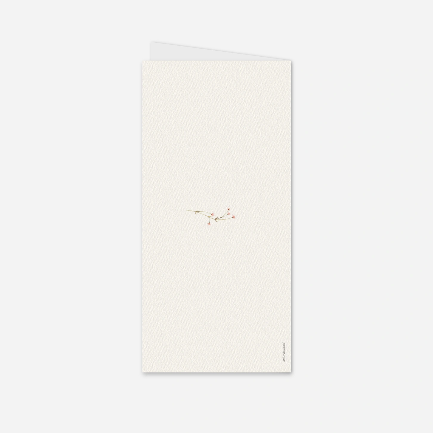 Menükarte Hochzeit Blütenmonogramm
