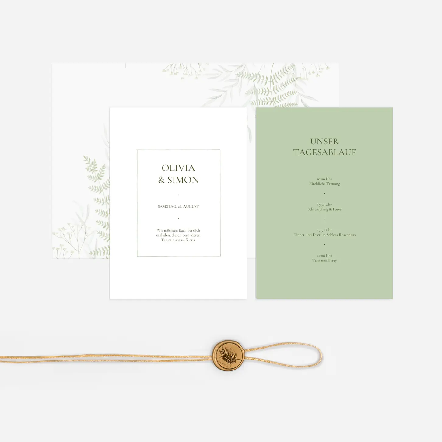 Hochzeitseinladung Botanic