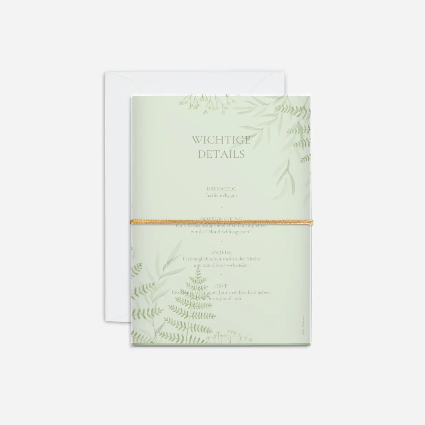 Hochzeitseinladung Botanic