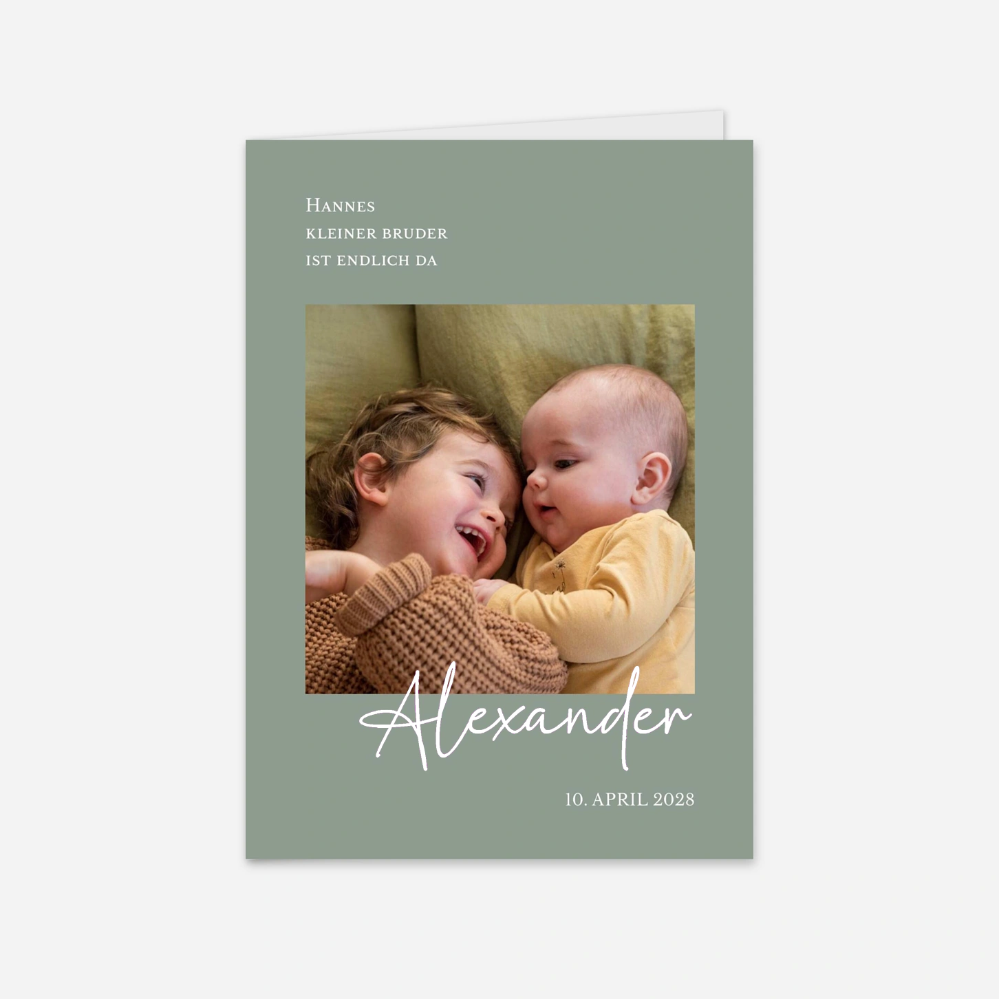 Geburtskarte Kleines Bruderherz