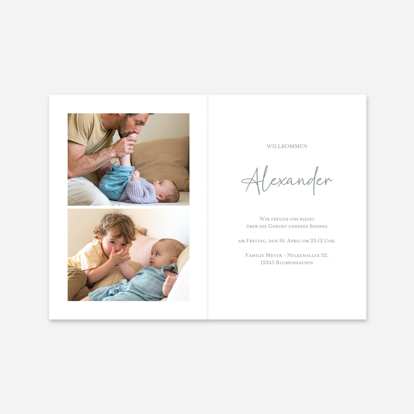 Geburtskarte Kleines Bruderherz