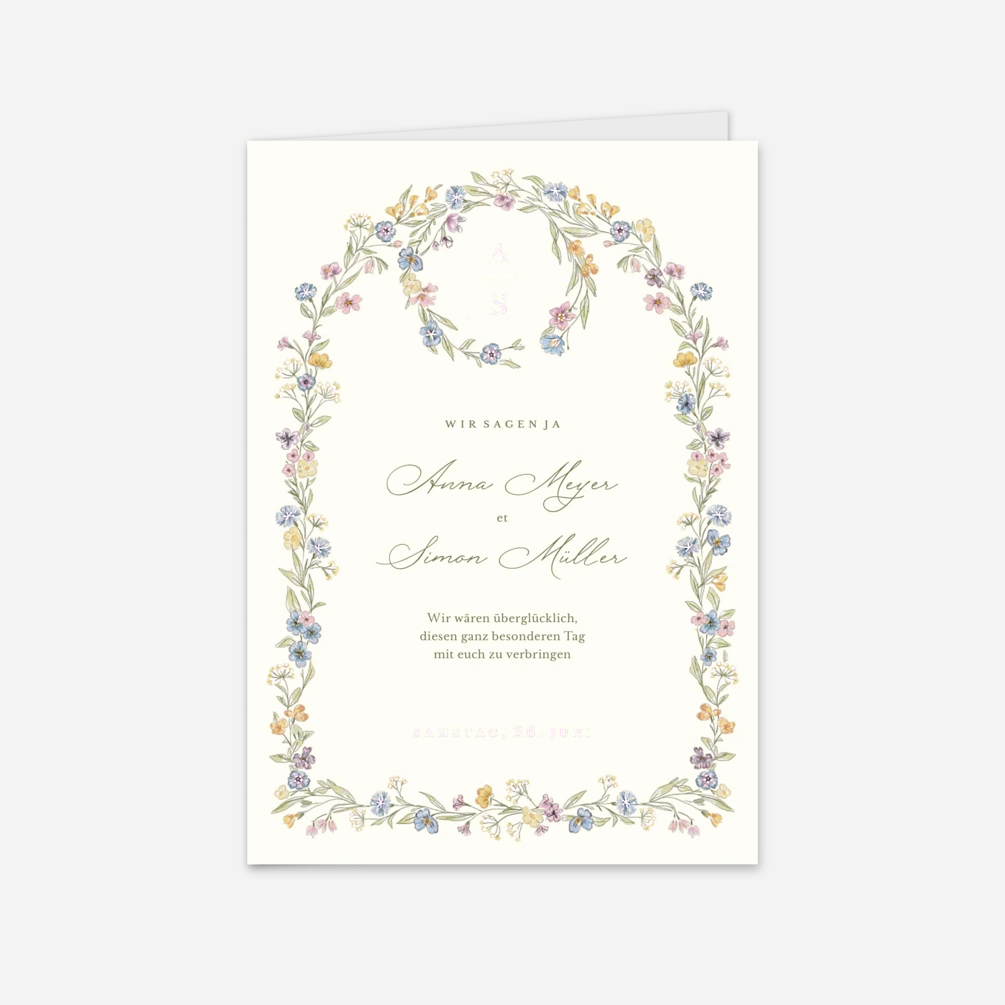 Hochzeitseinladung Blütenversprechen