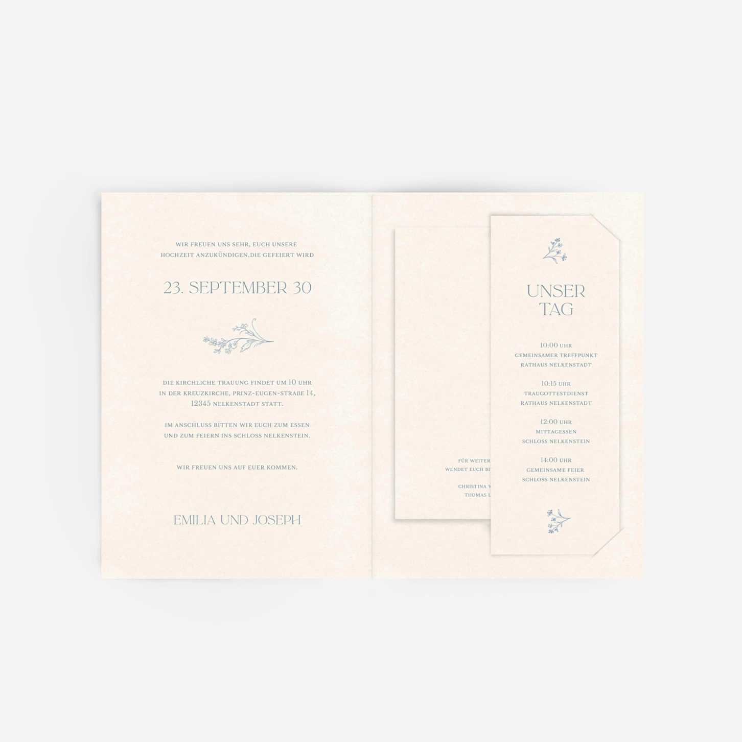 Hochzeitseinladung Blütenzweig