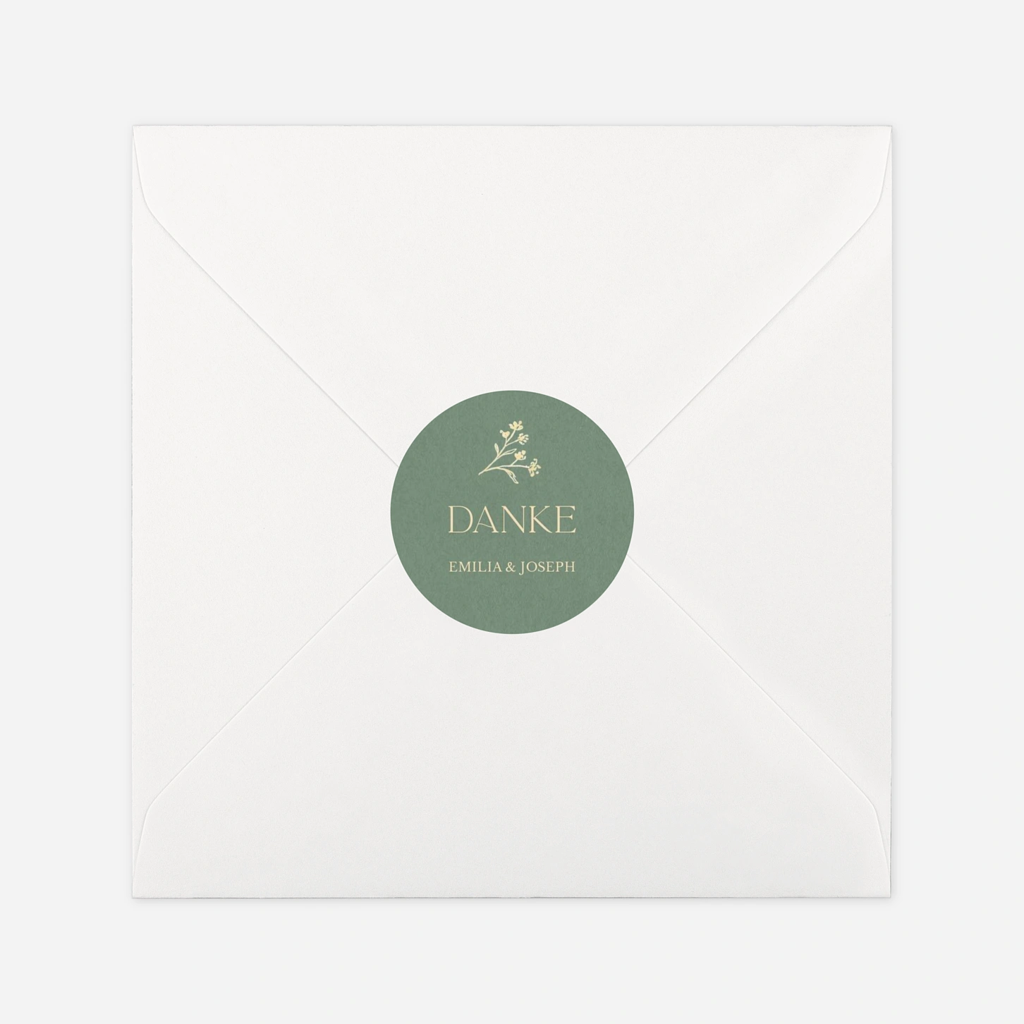 Geschenkaufkleber Hochzeit Blütenzweig