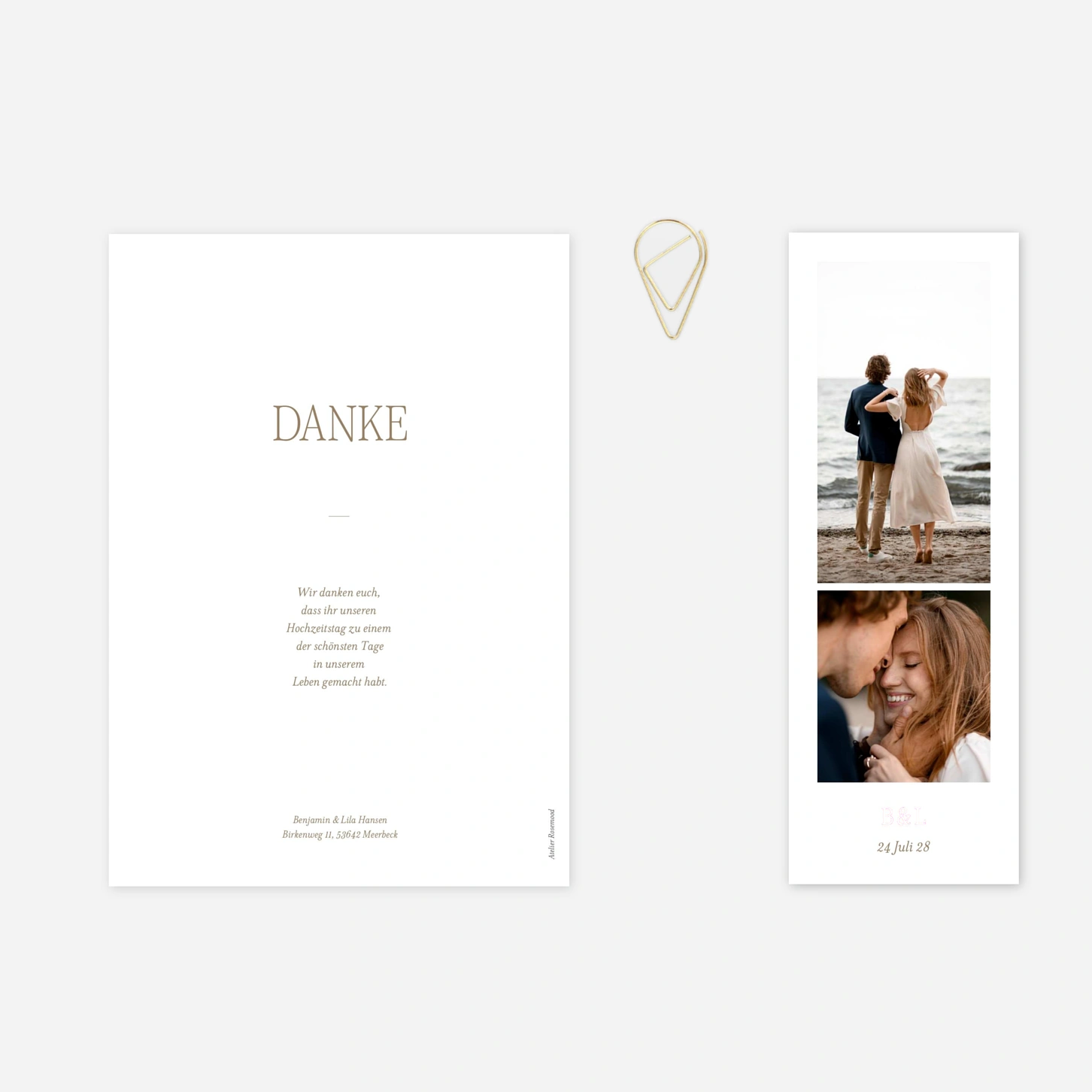 Dankeskarte Hochzeit Dankbarkeit
