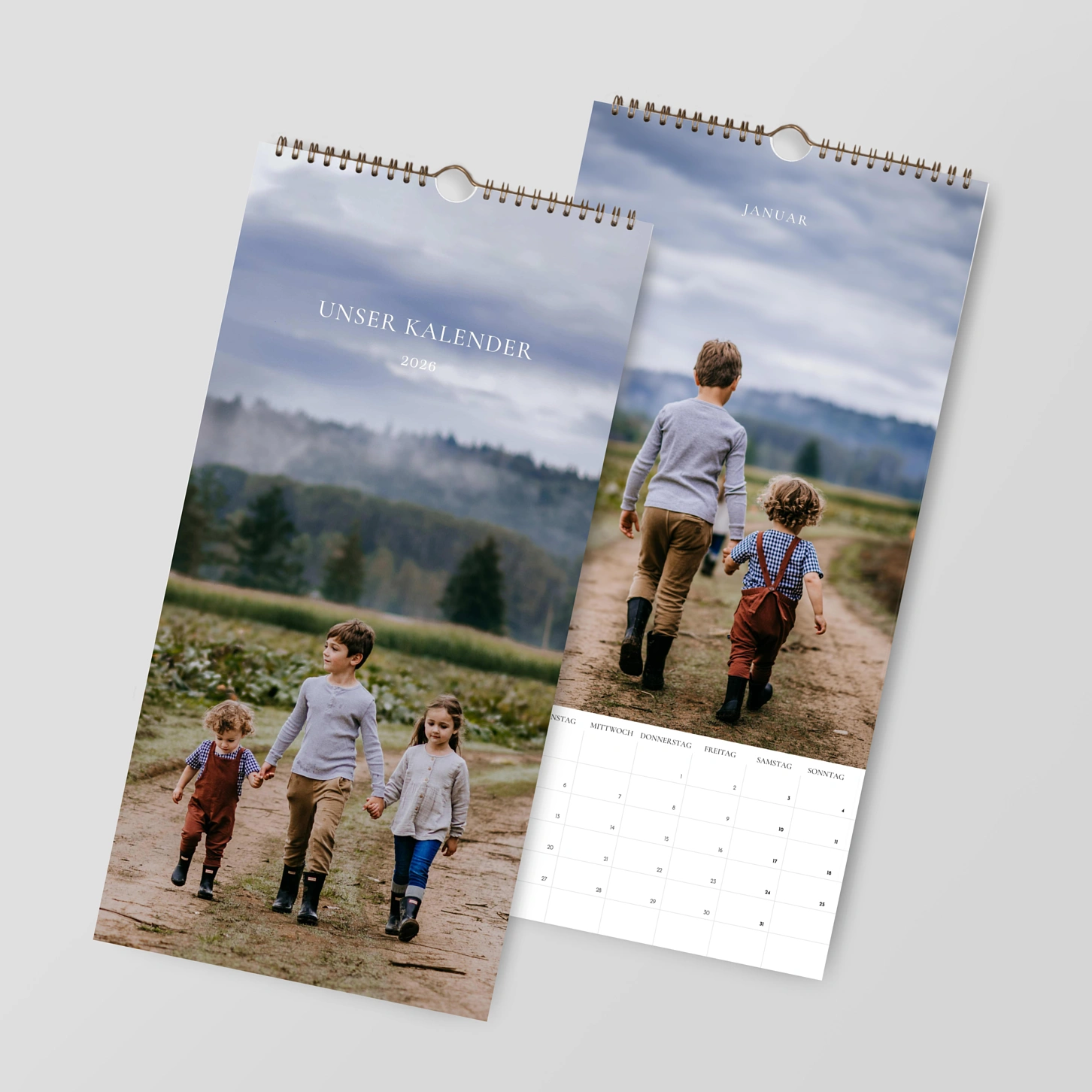 Wandkalender personalisierbare Felder Durch die Zeit