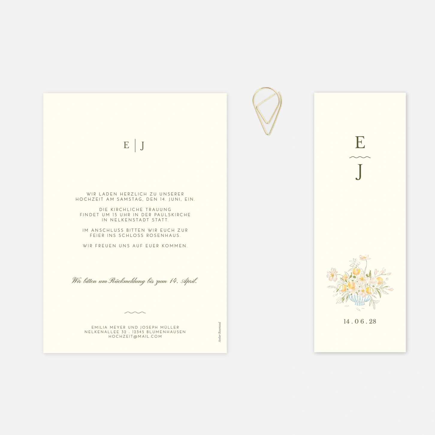 Hochzeitseinladung Dolce Amore