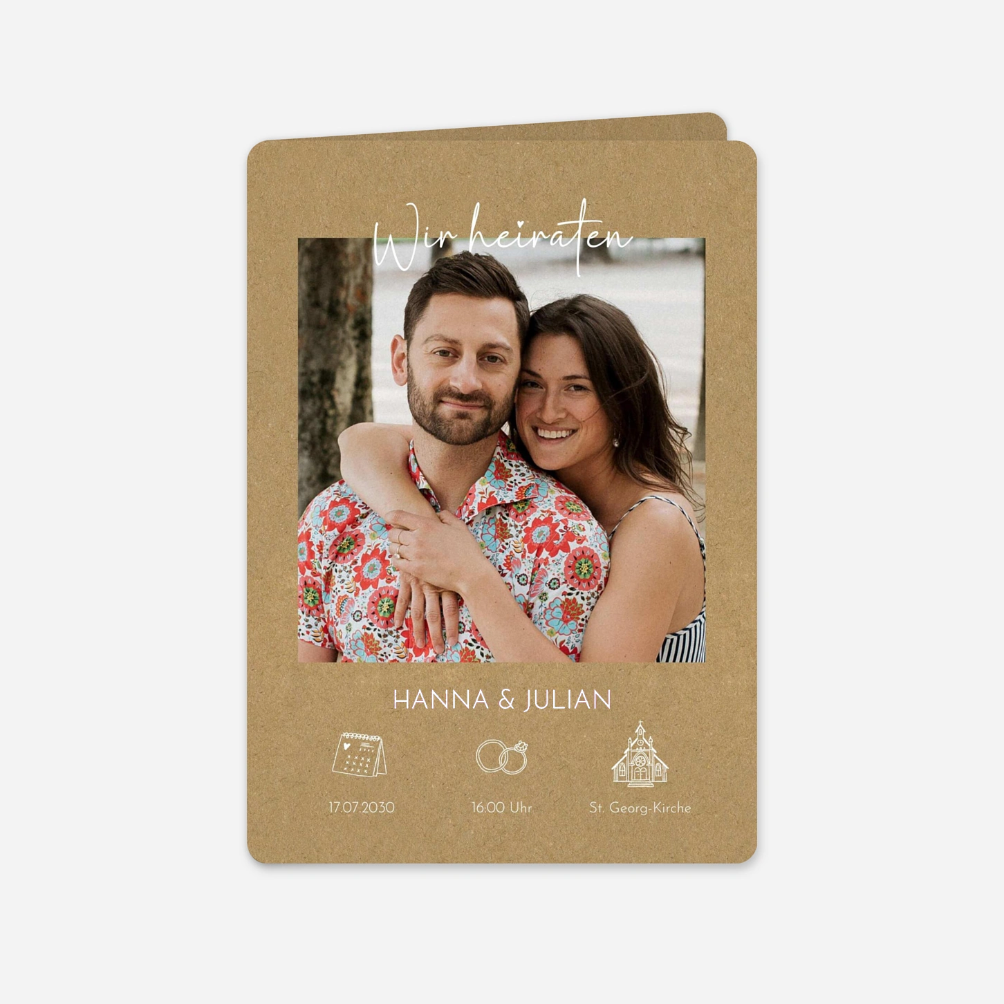 Hochzeitseinladung Doodles