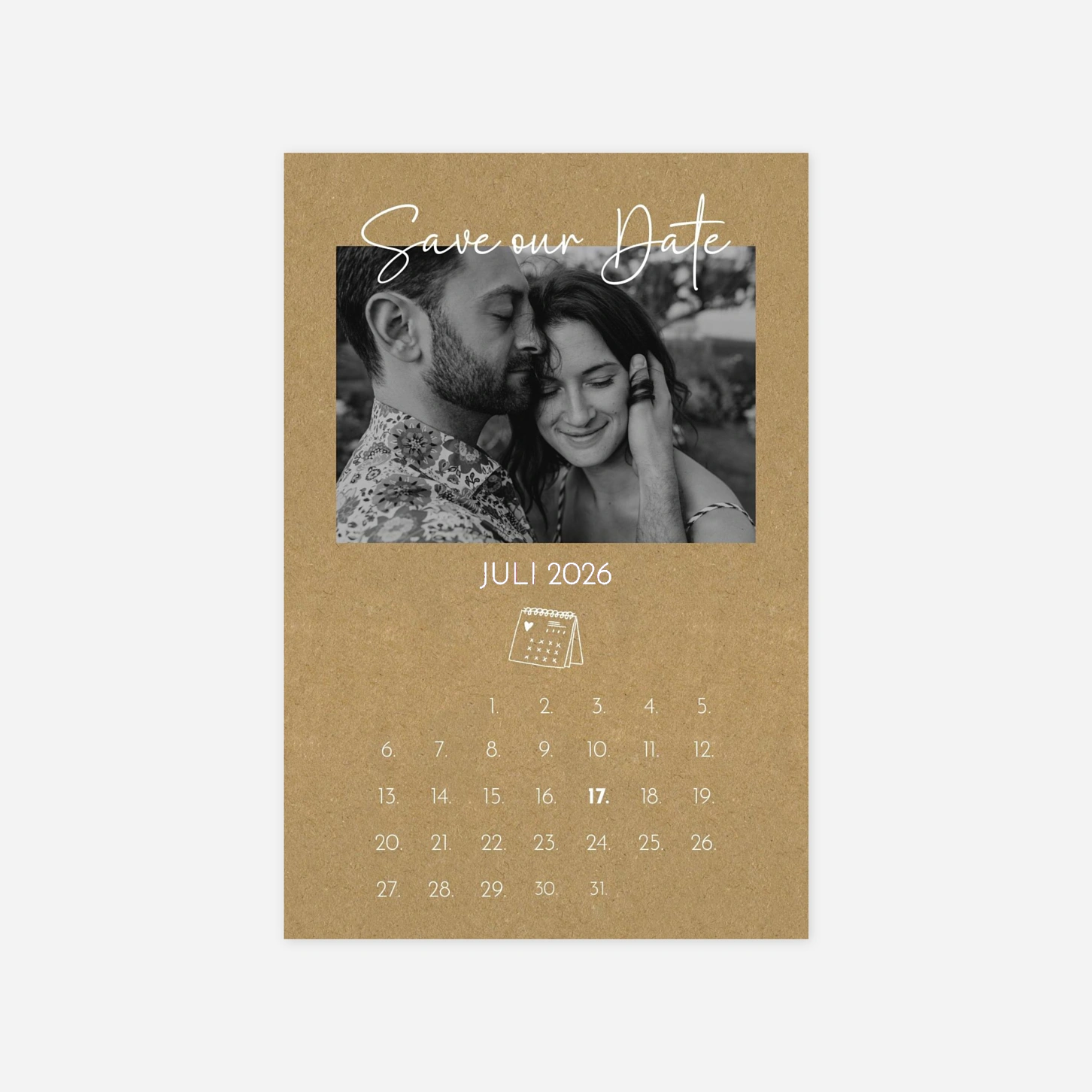 Save-the-Date Karte Doodles