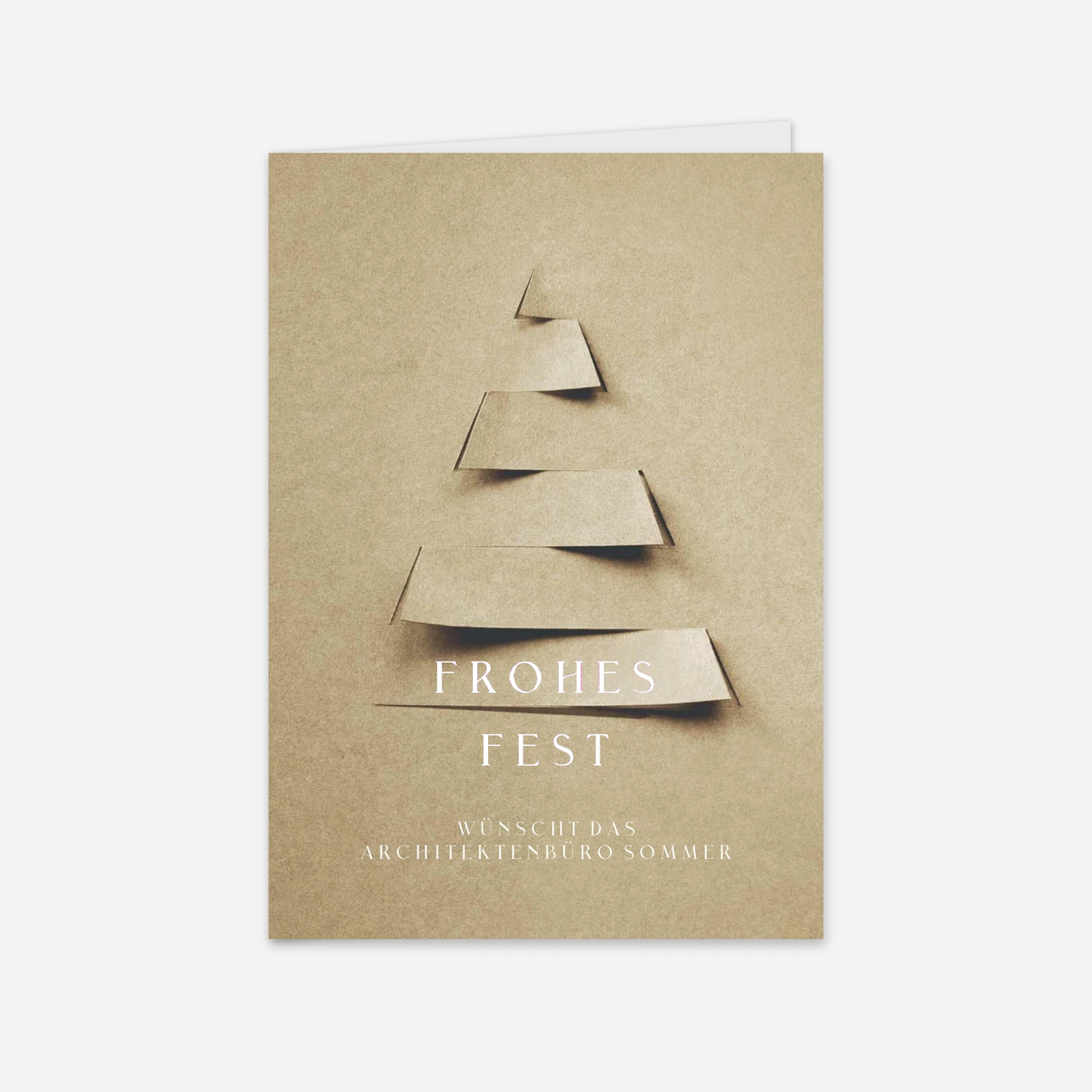 Geschäftliche Weihnachtskarte Edle Tanne