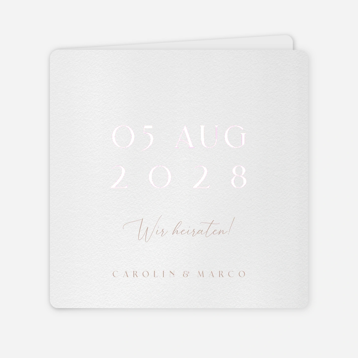 Hochzeitseinladung Endlich Wir