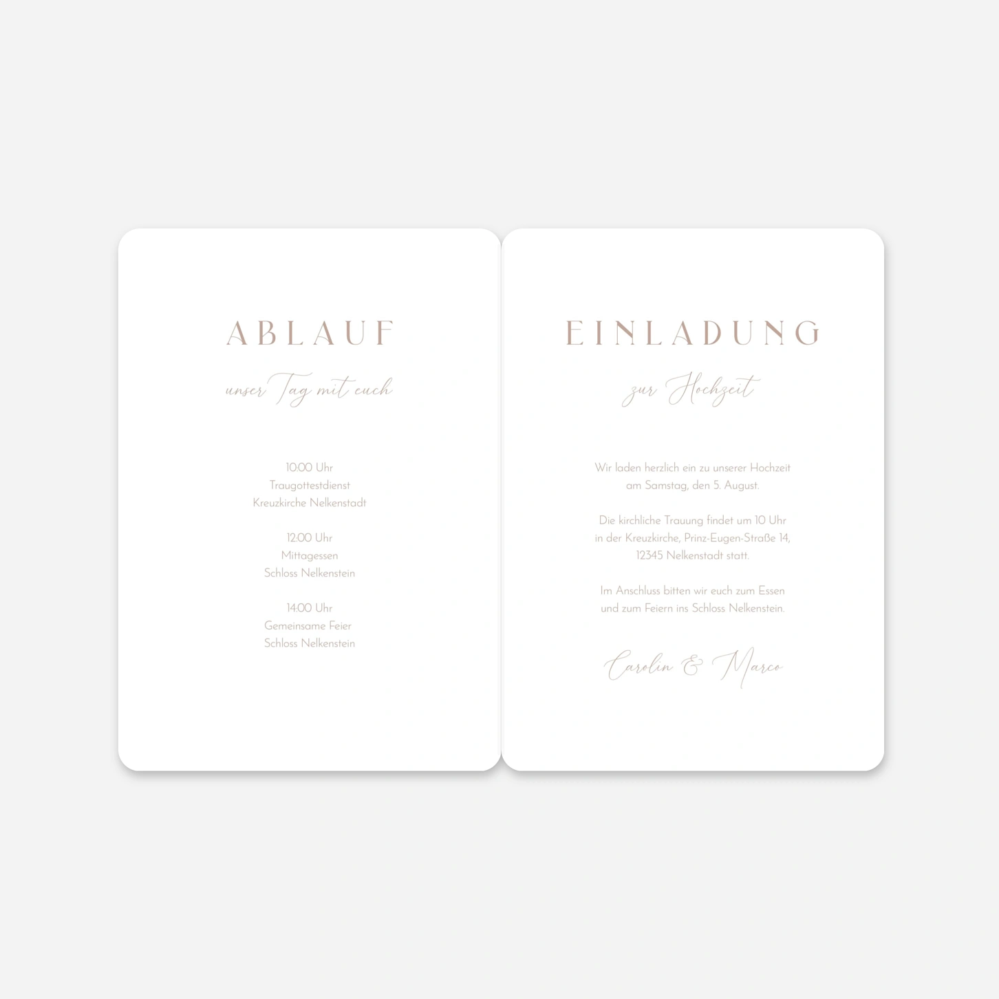 Hochzeitseinladung Endlich Wir