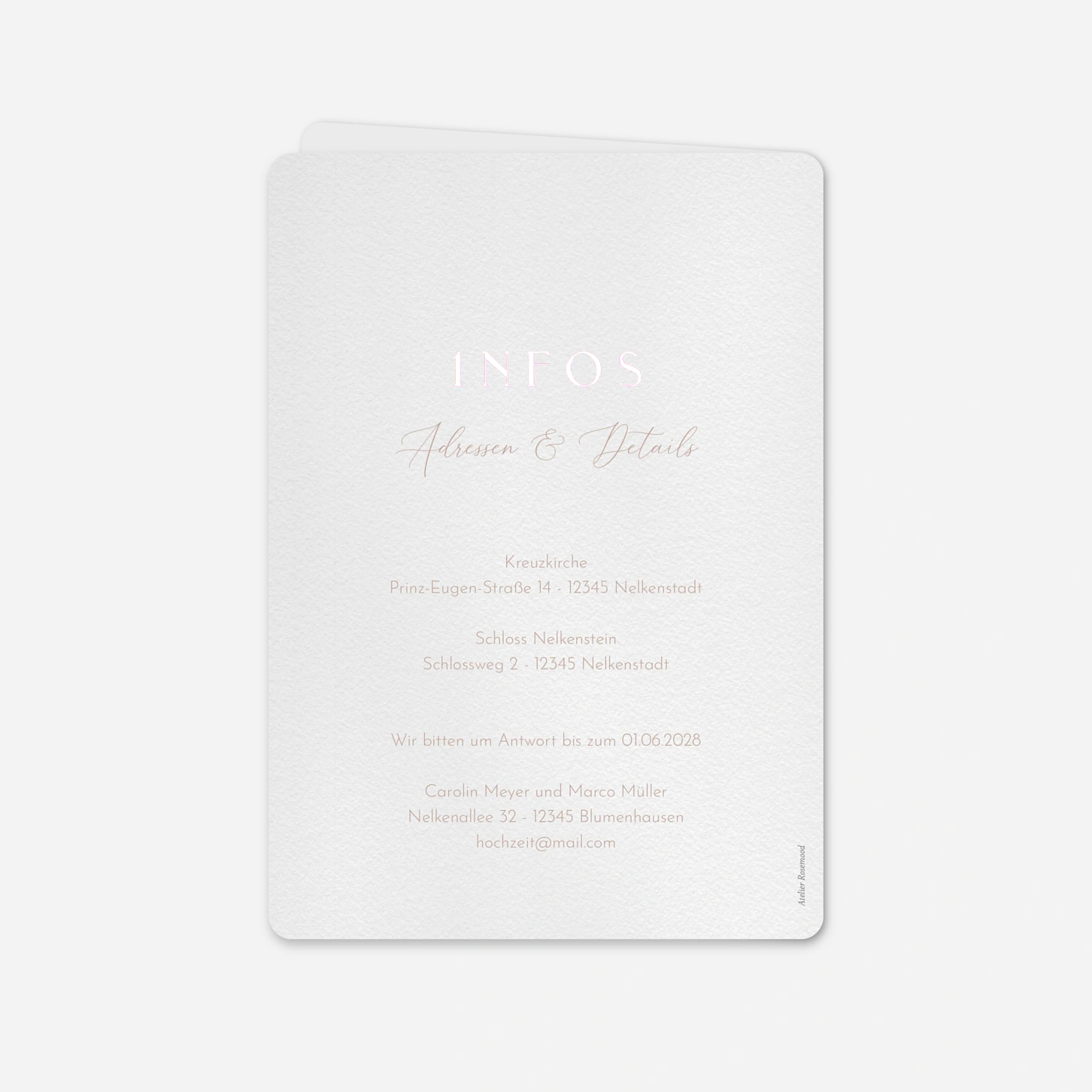 Hochzeitseinladung Endlich Wir