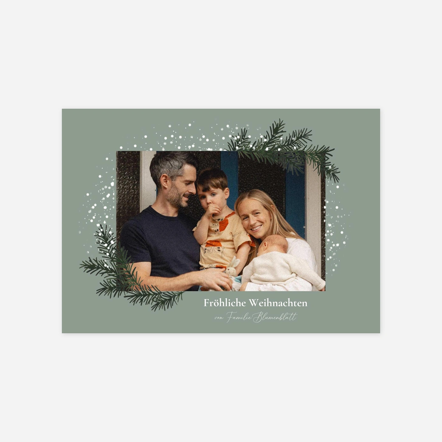 Weihnachtskarte Elegant Greetings