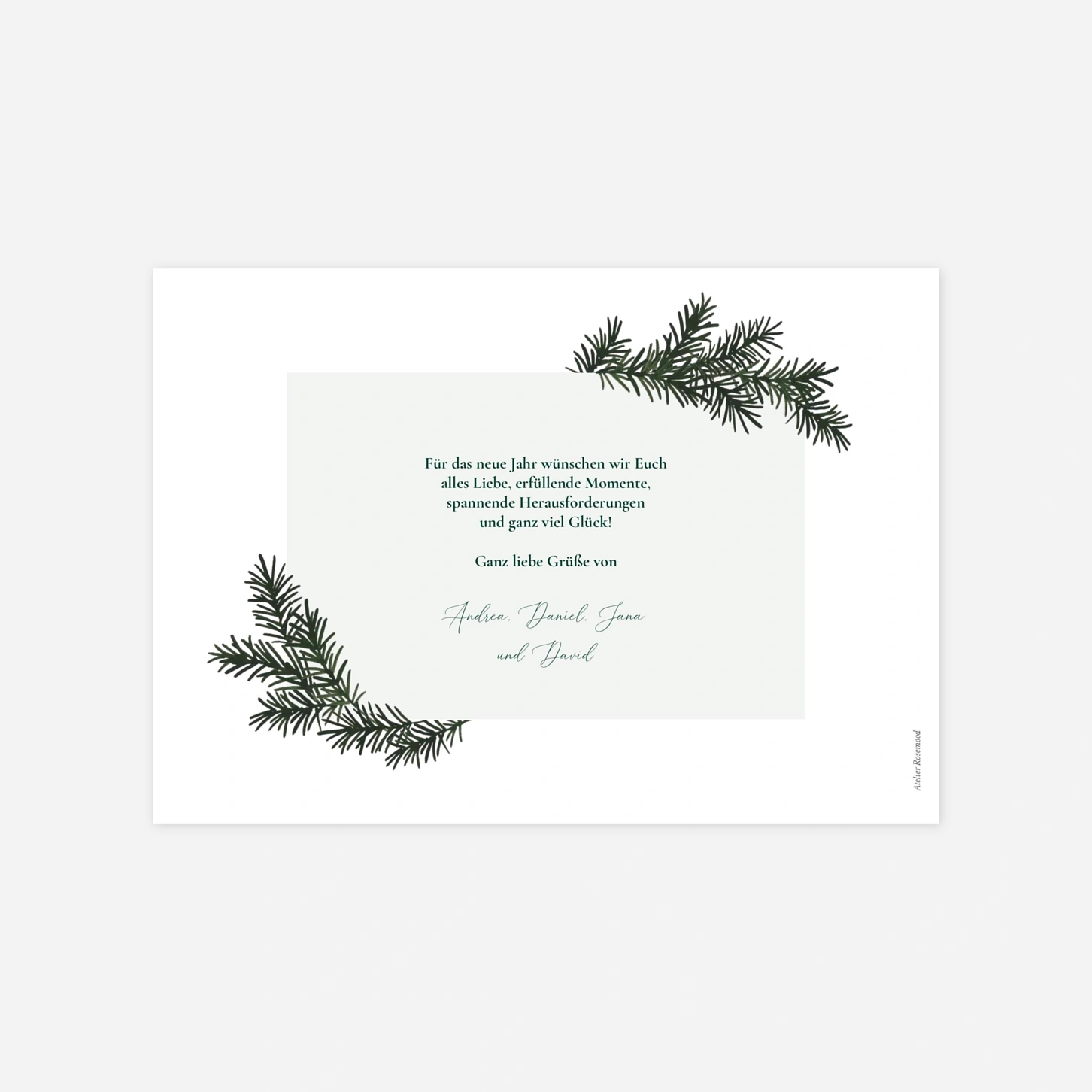 Weihnachtskarte Elegant Greetings