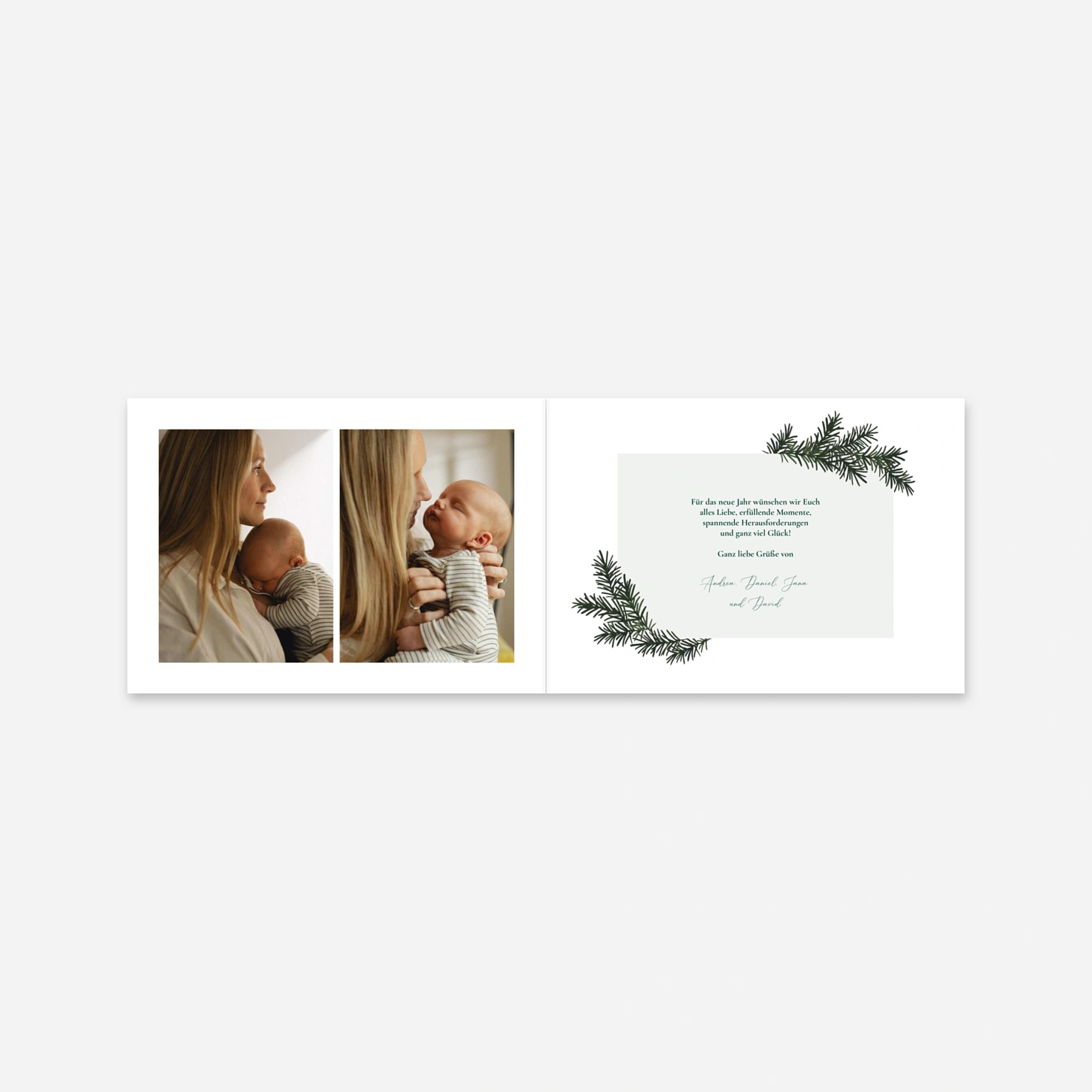 Weihnachtskarte Elegant Greetings
