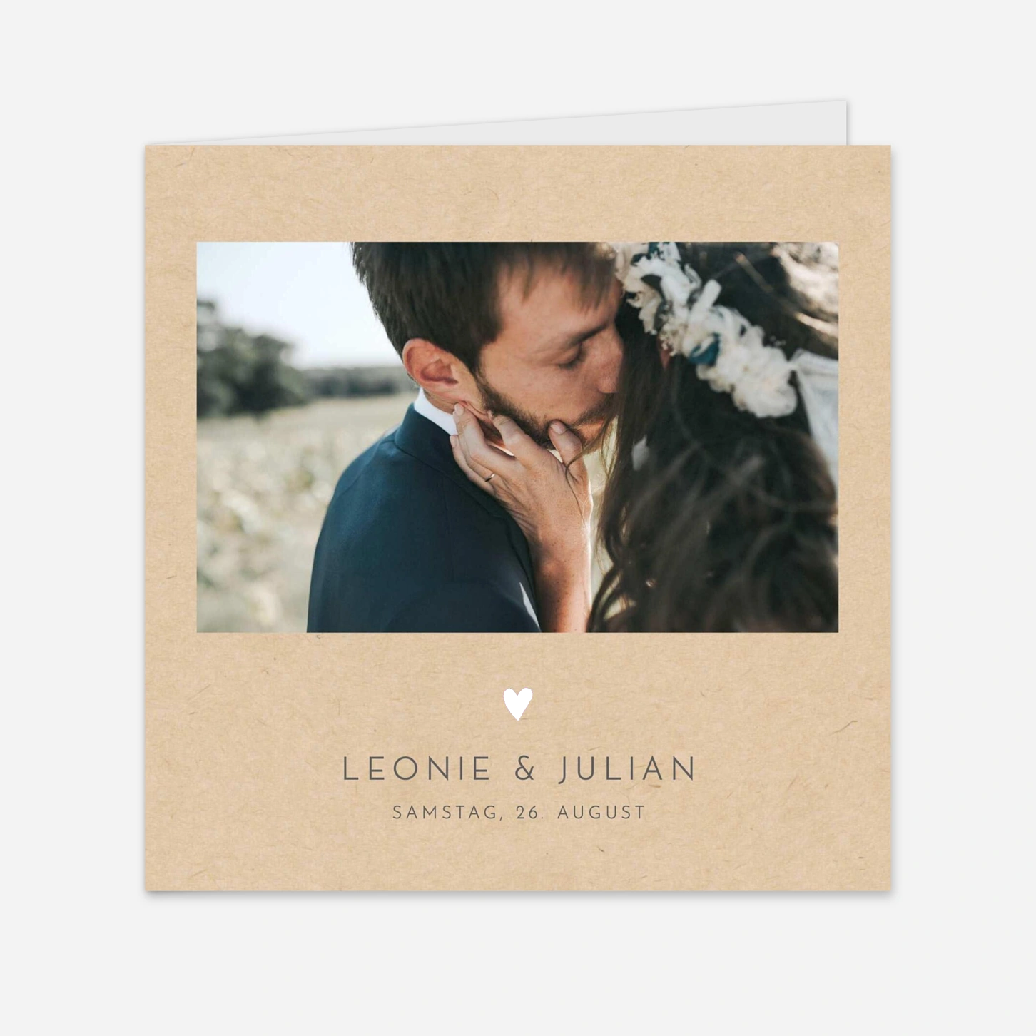 Hochzeitseinladung Elegant Herz