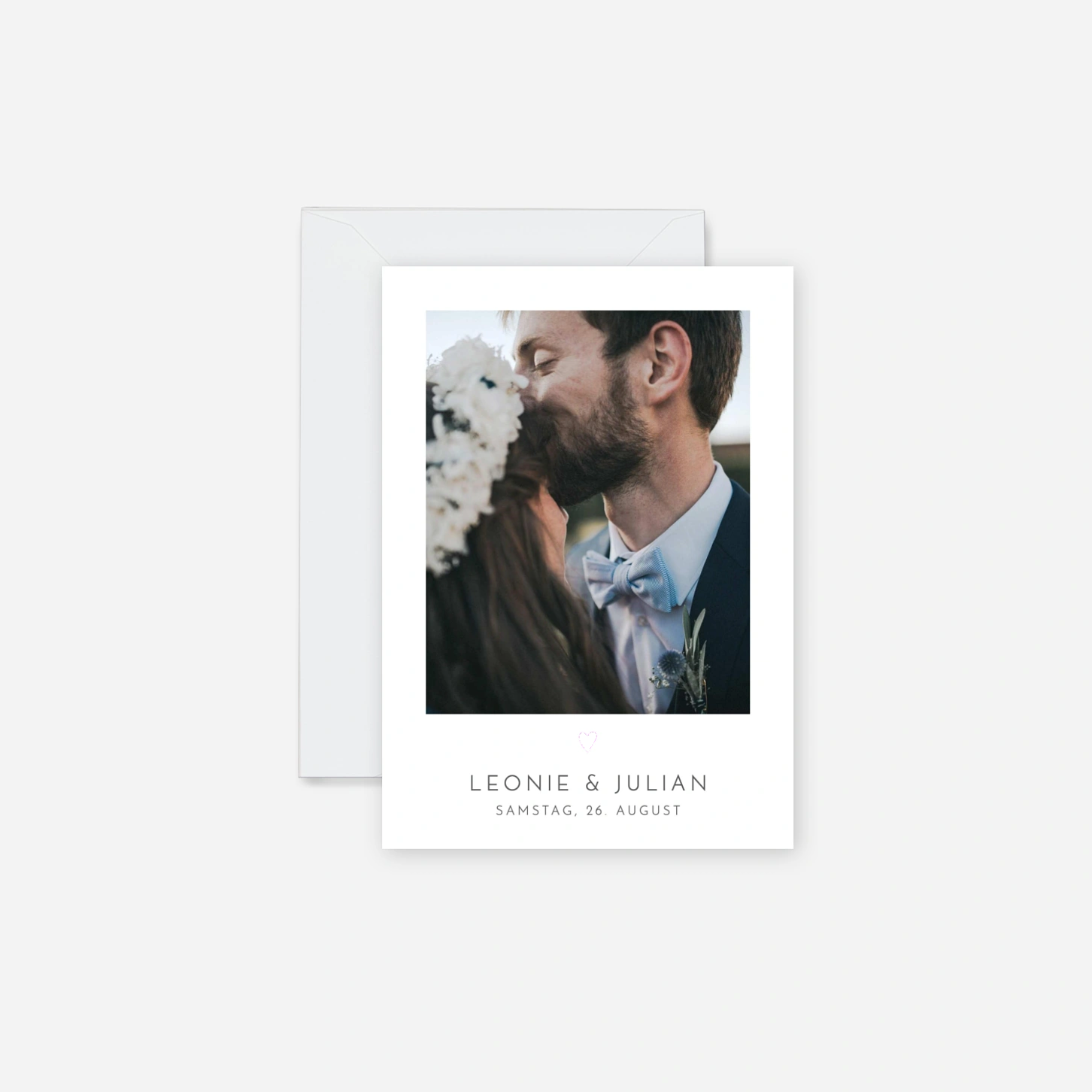 Hochzeitseinladung Elegant Herz