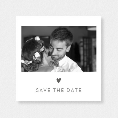 Save the Date Elegant Herz