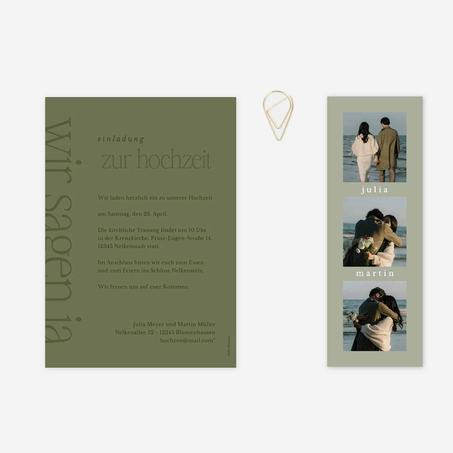 Hochzeitseinladung Ein Leben lang