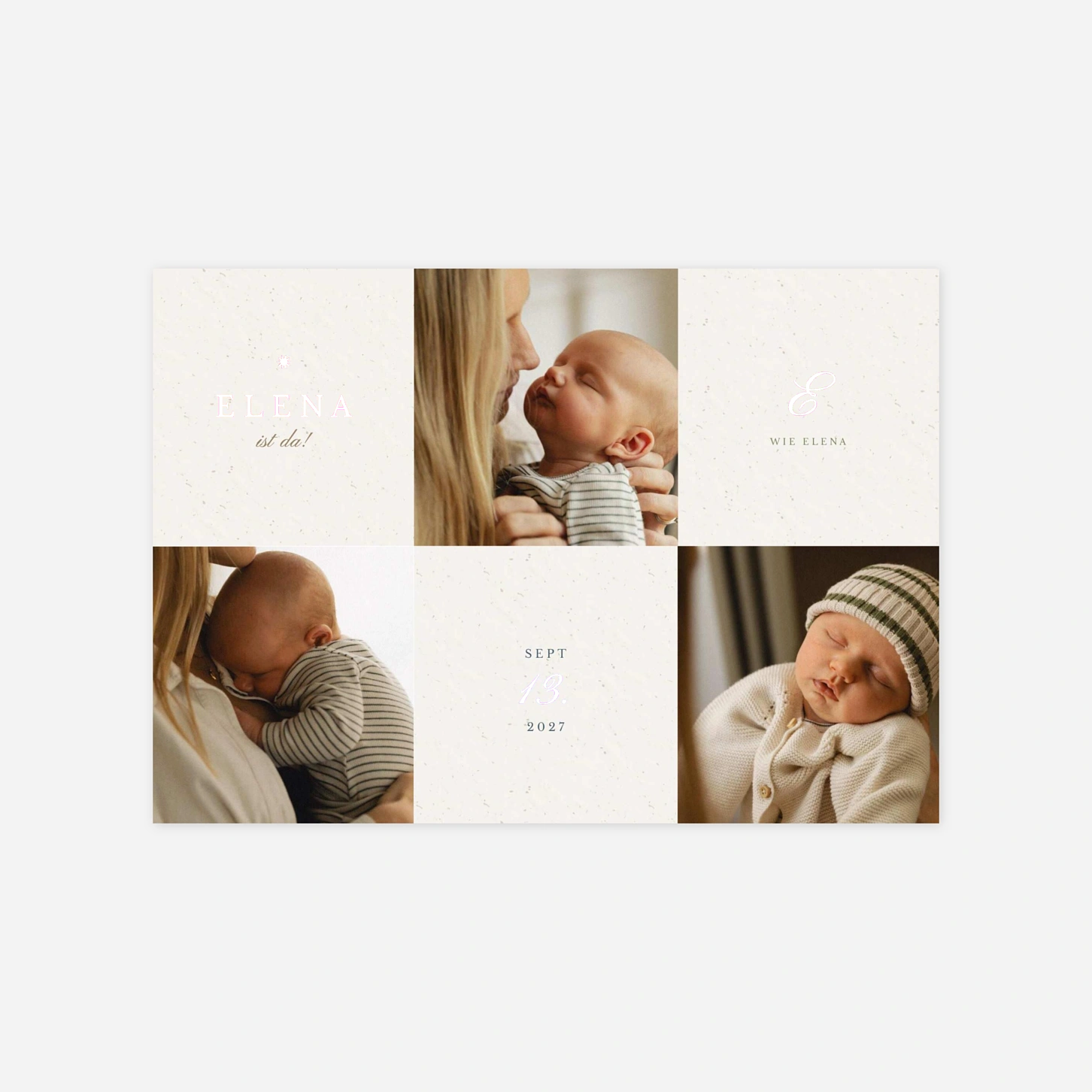 Geburtskarte Ein neues Kapitel