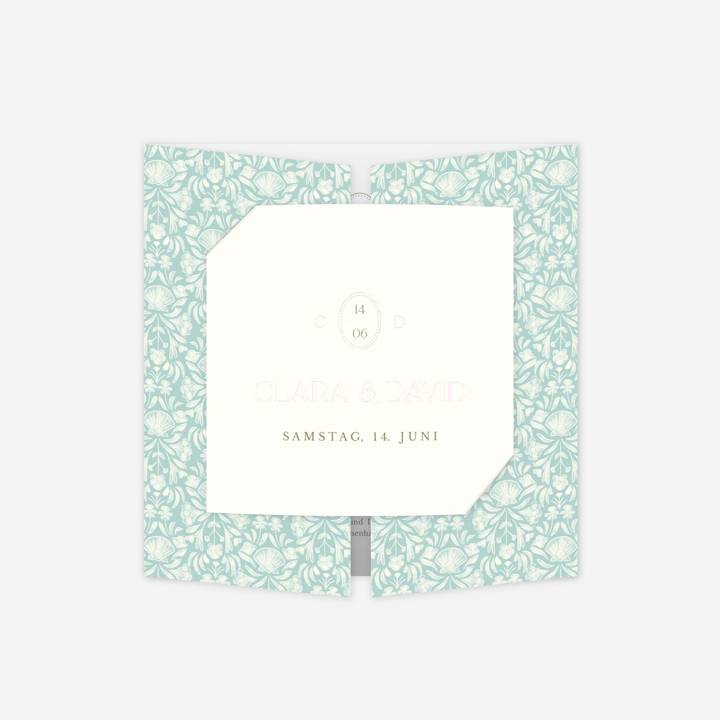 Hochzeitseinladung Elegant Shell