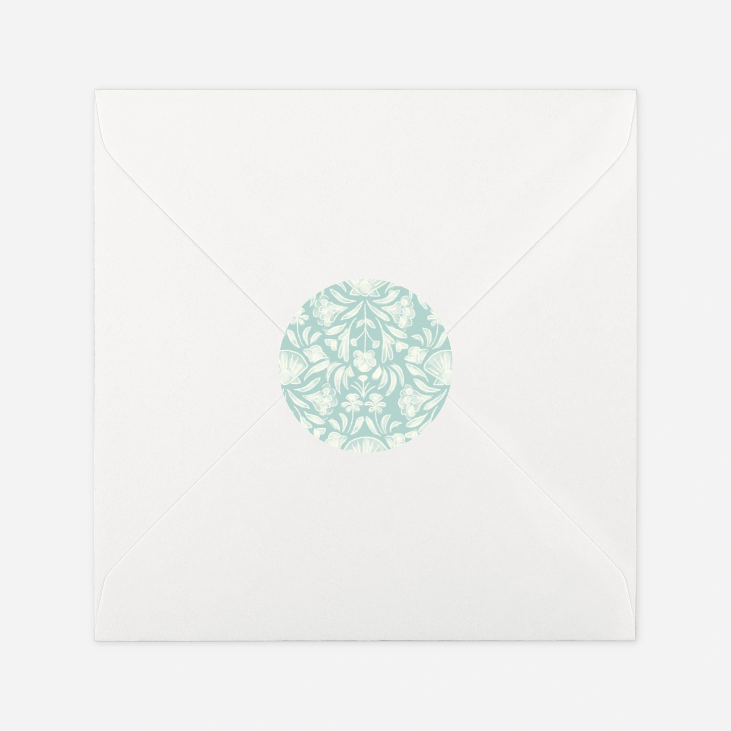 Geschenkaufkleber Hochzeit Elegant Shell