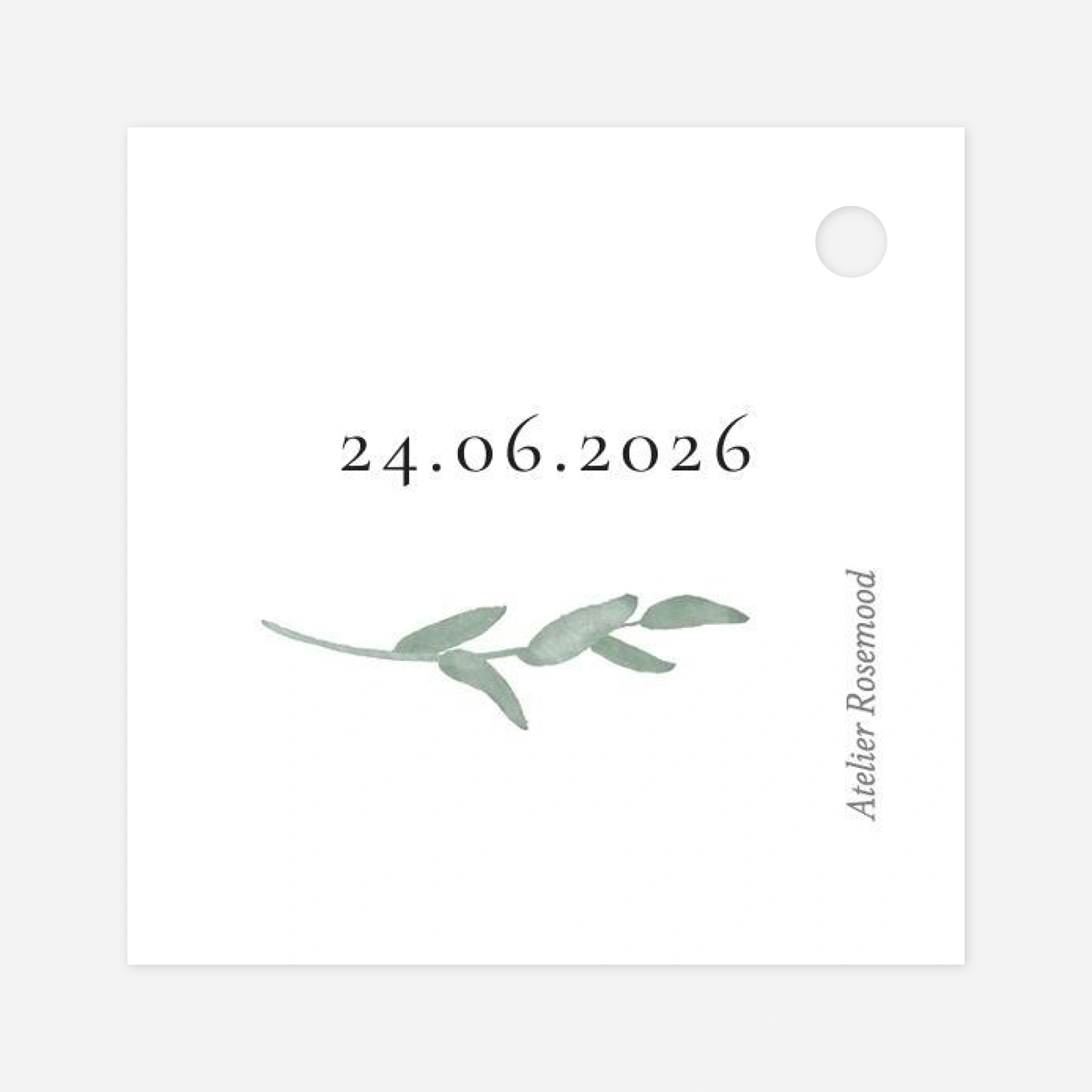 Anhänger zur Hochzeit Eukalyptuskranz